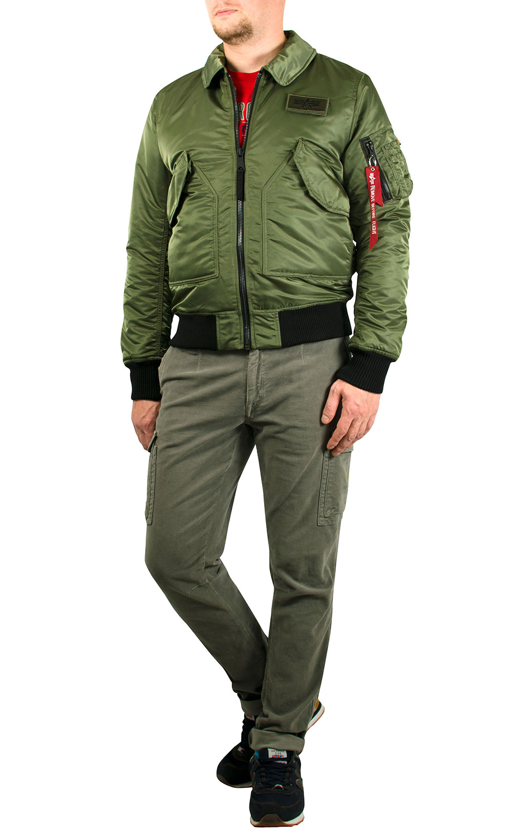 Куртка летная ALPHA INDUSTRIES CWU VF BL sage green 