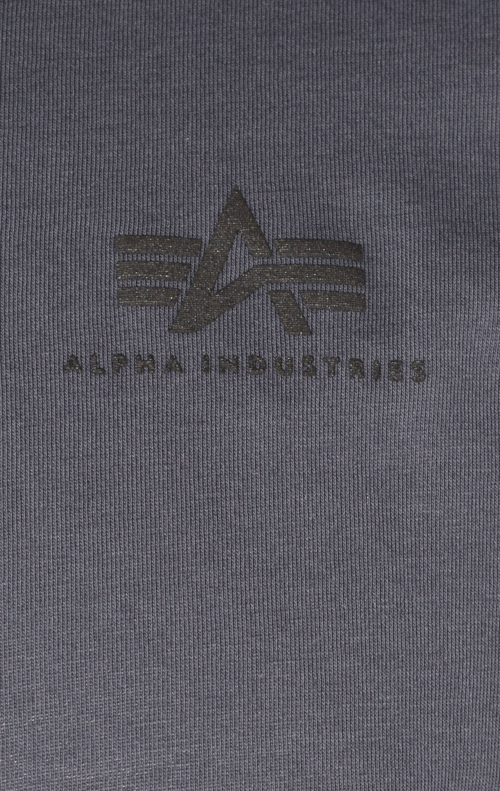 Футболка ALPHA INDUSTRIES BACKPRINT T big size greyblack/black 