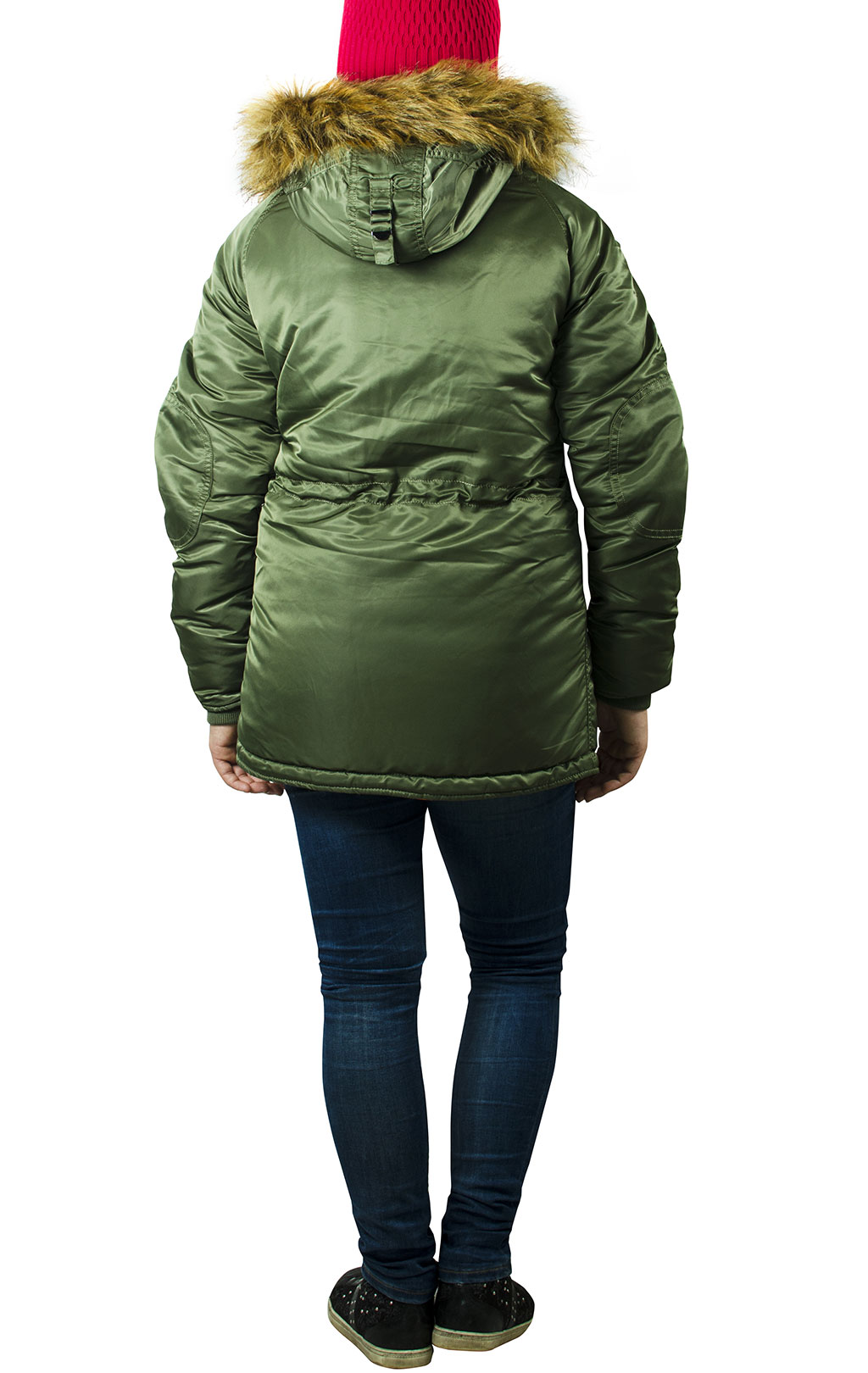 Детская аляска длинная ALPHA INDUSTRIES N-3B VF sage green 
