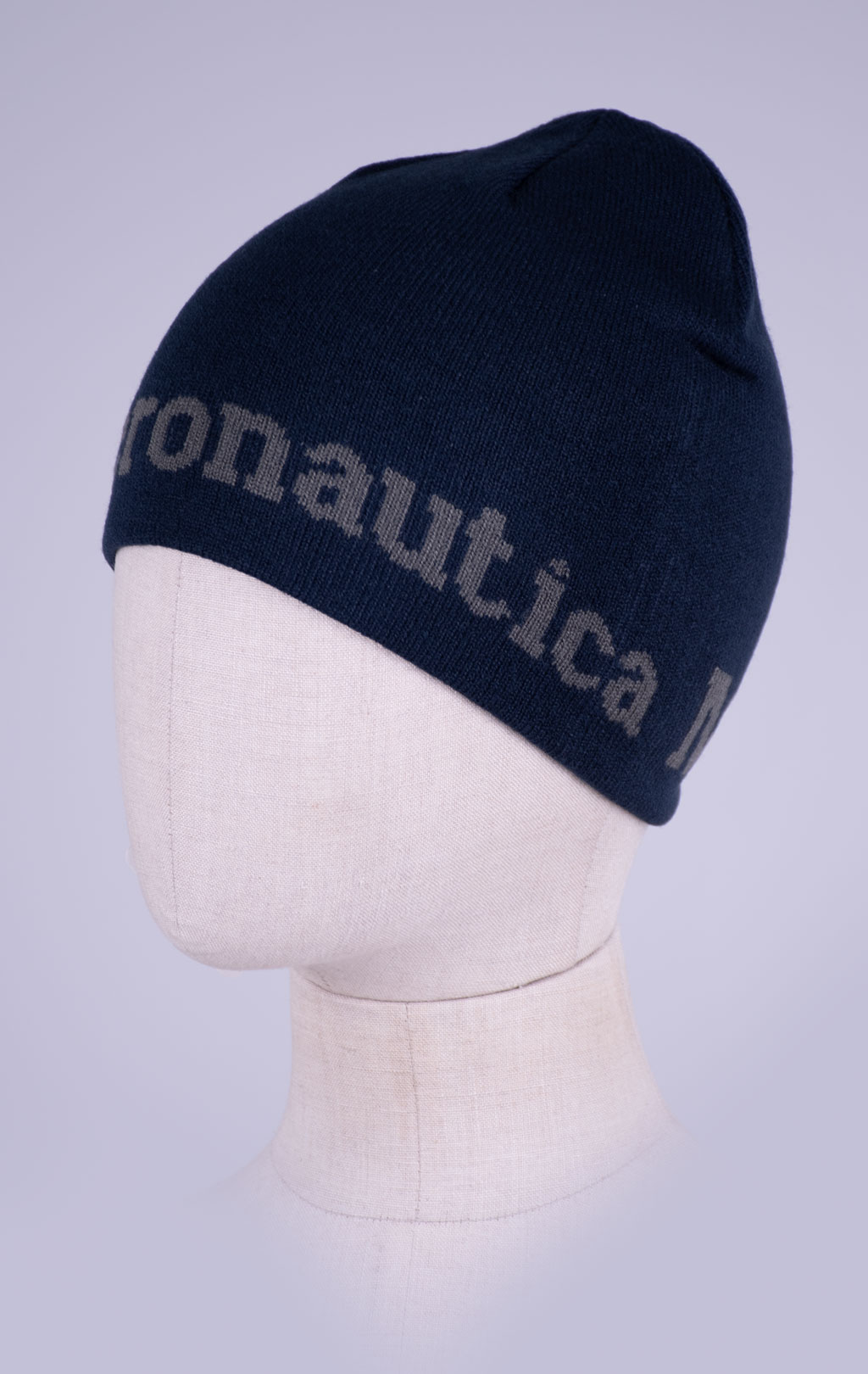 Шапка вязаная AERONAUTICA MILITARE FW 26/27/CN blue navy (CU 0093) 