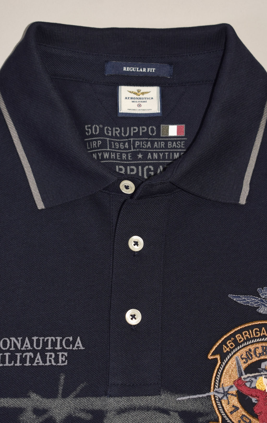 Футболка-поло AERONAUTICA MILITARE FW 23/24/TR dark blue (PO 1706) 