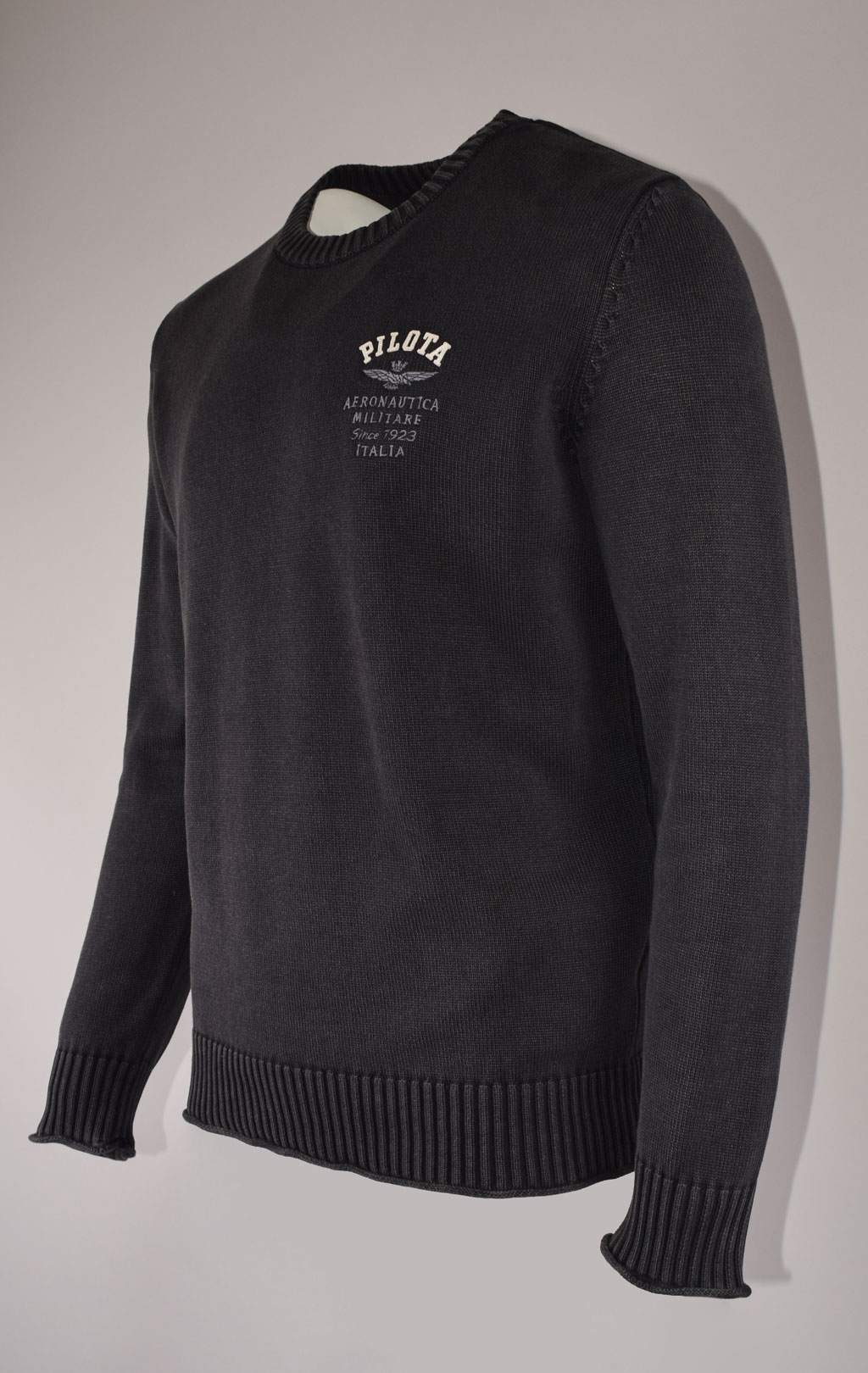 Свитер AERONAUTICA MILITARE FW 22/23/IN jet black (MA 1409) 