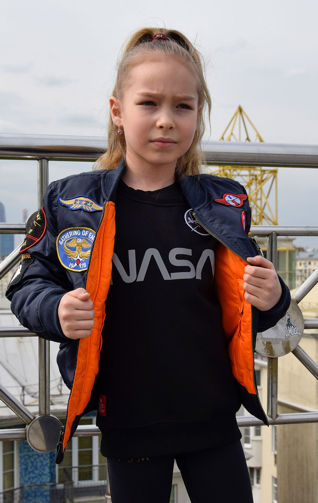 Детская куртка-бомбер лётная ALPHA INDUSTRIES MA-1 Youth Patch Kids rep. blue 