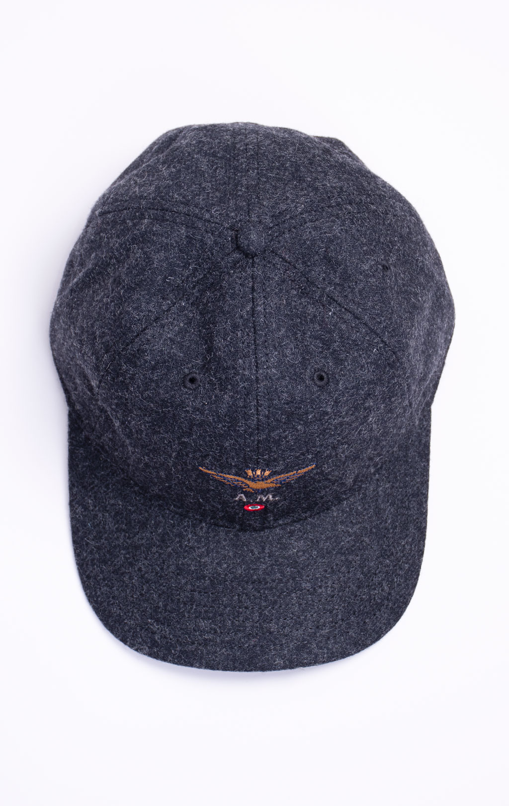 Бейсболка AERONAUTICA MILITARE шерсть FW 26/27/CN asphalt (HA 1269) 