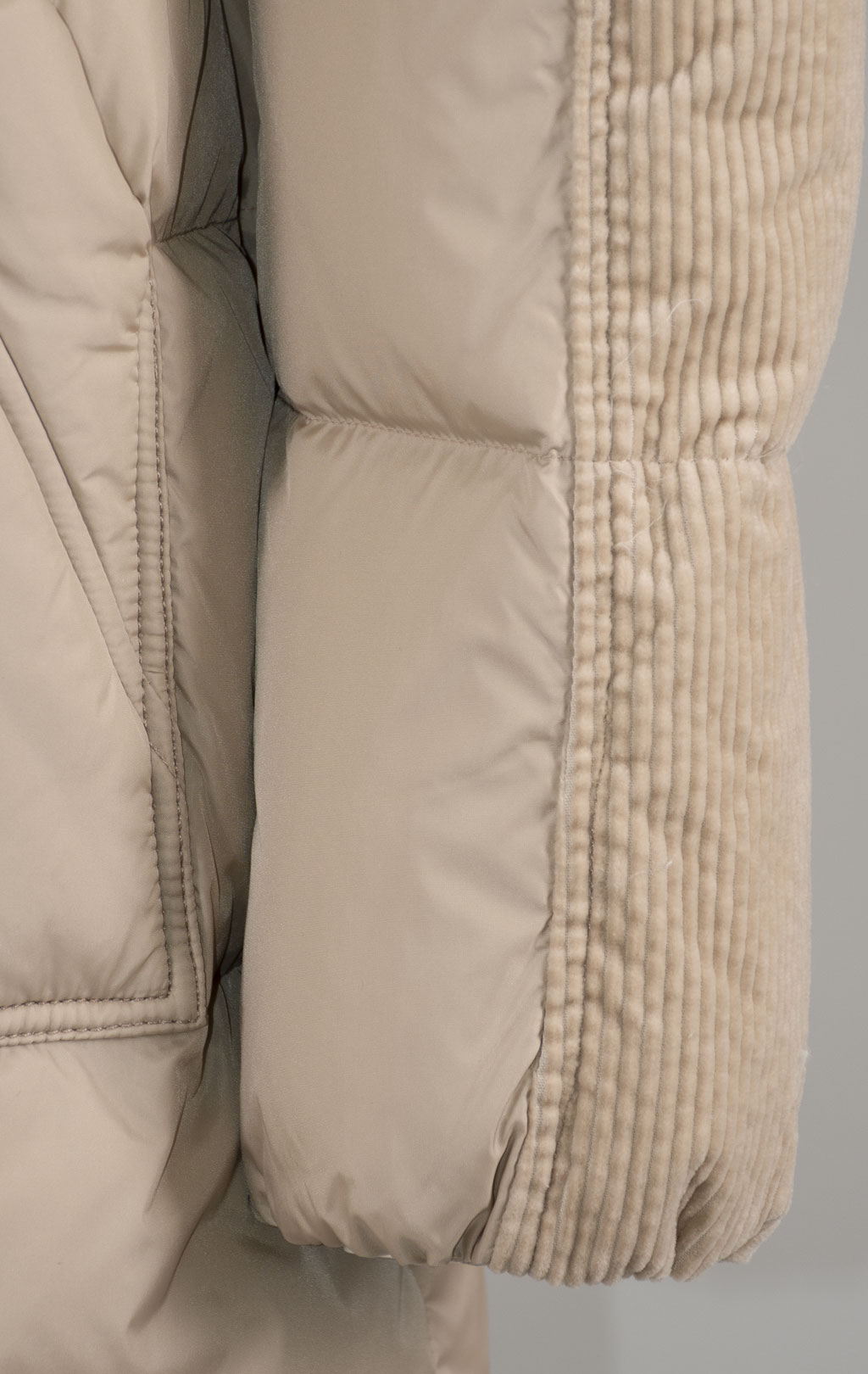Женское пальто пуховое PARAJUMPERS INTERSTELLAR вельвет FW 24/25 sun kissed 