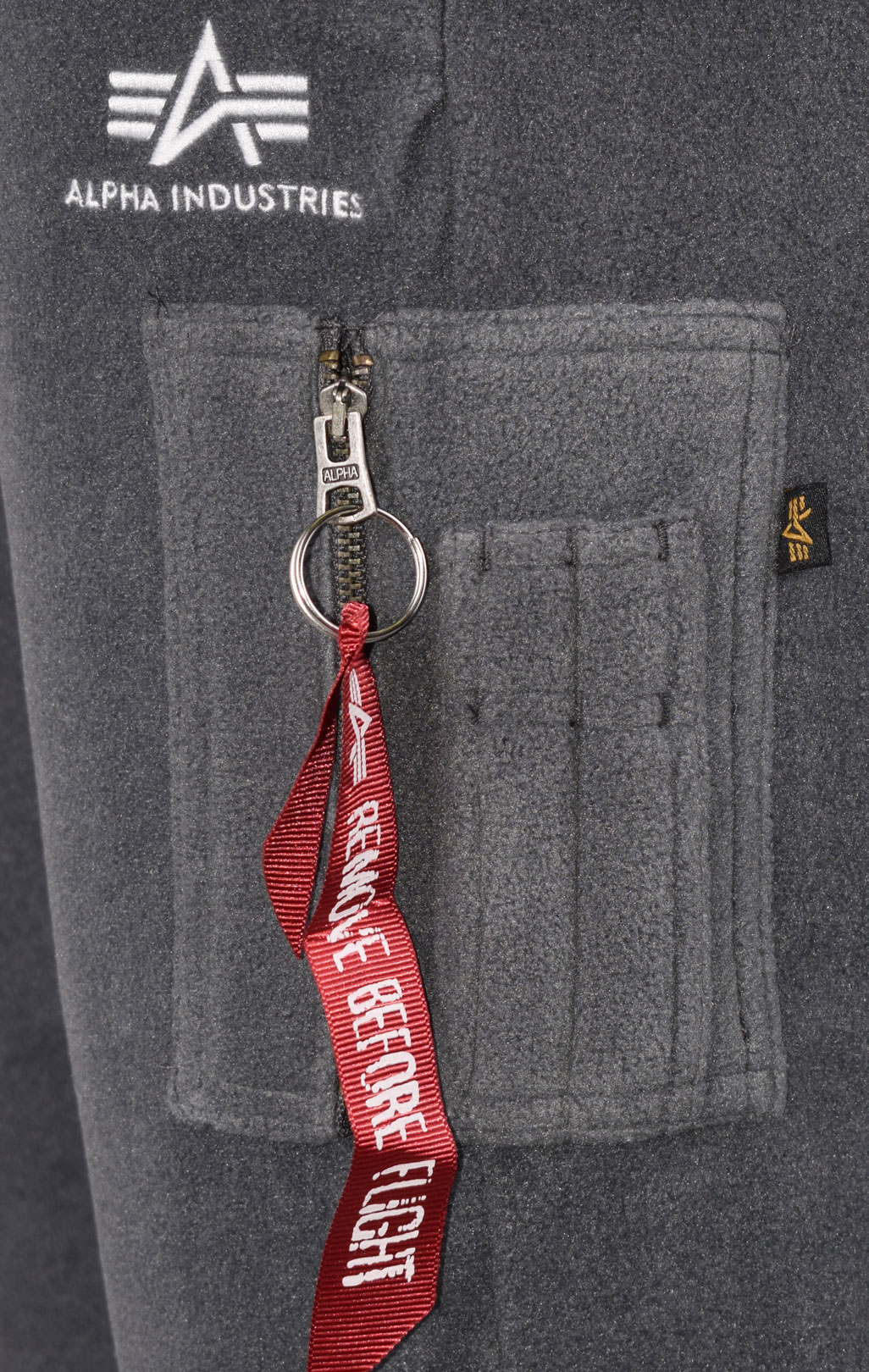 Брюки спортивные джоггеры ALPHA INDUSTRIES BASIC JOGGER SMALL LOGO POLAR greyblack 