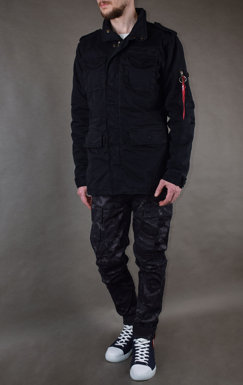 Ветровка ALPHA INDUSTRIES M-65 HUNTINGTON black 