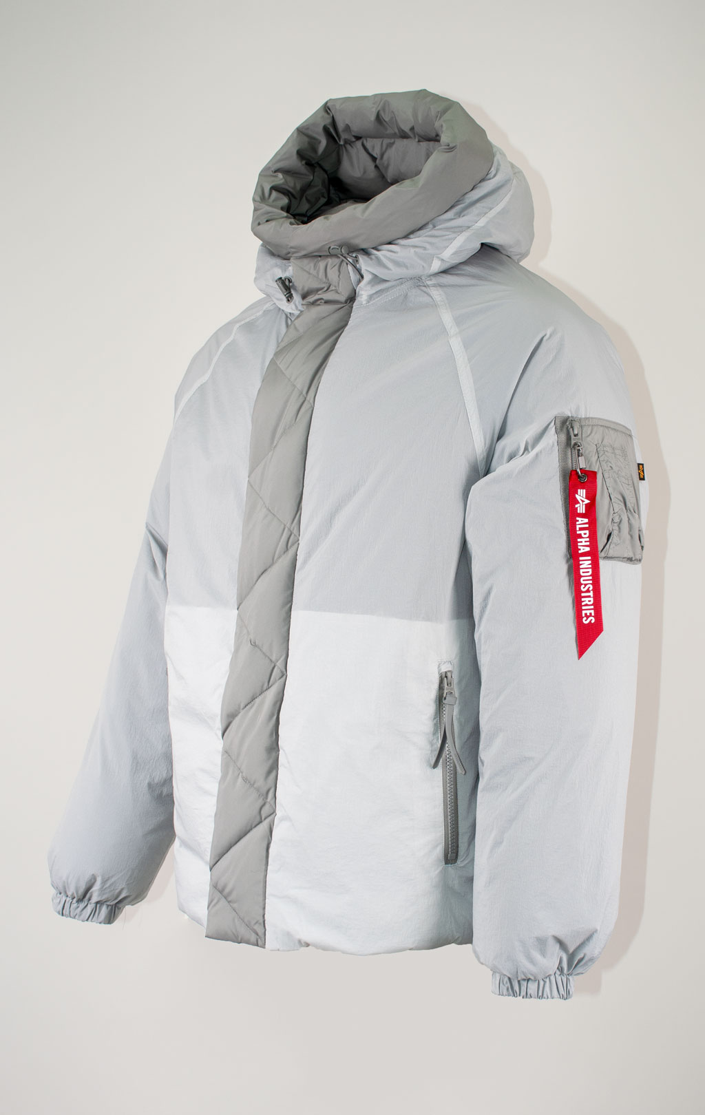 Куртка ALPHA INDUSTRIES SHEER PUFFER PARKA FW 25/26 light gray 