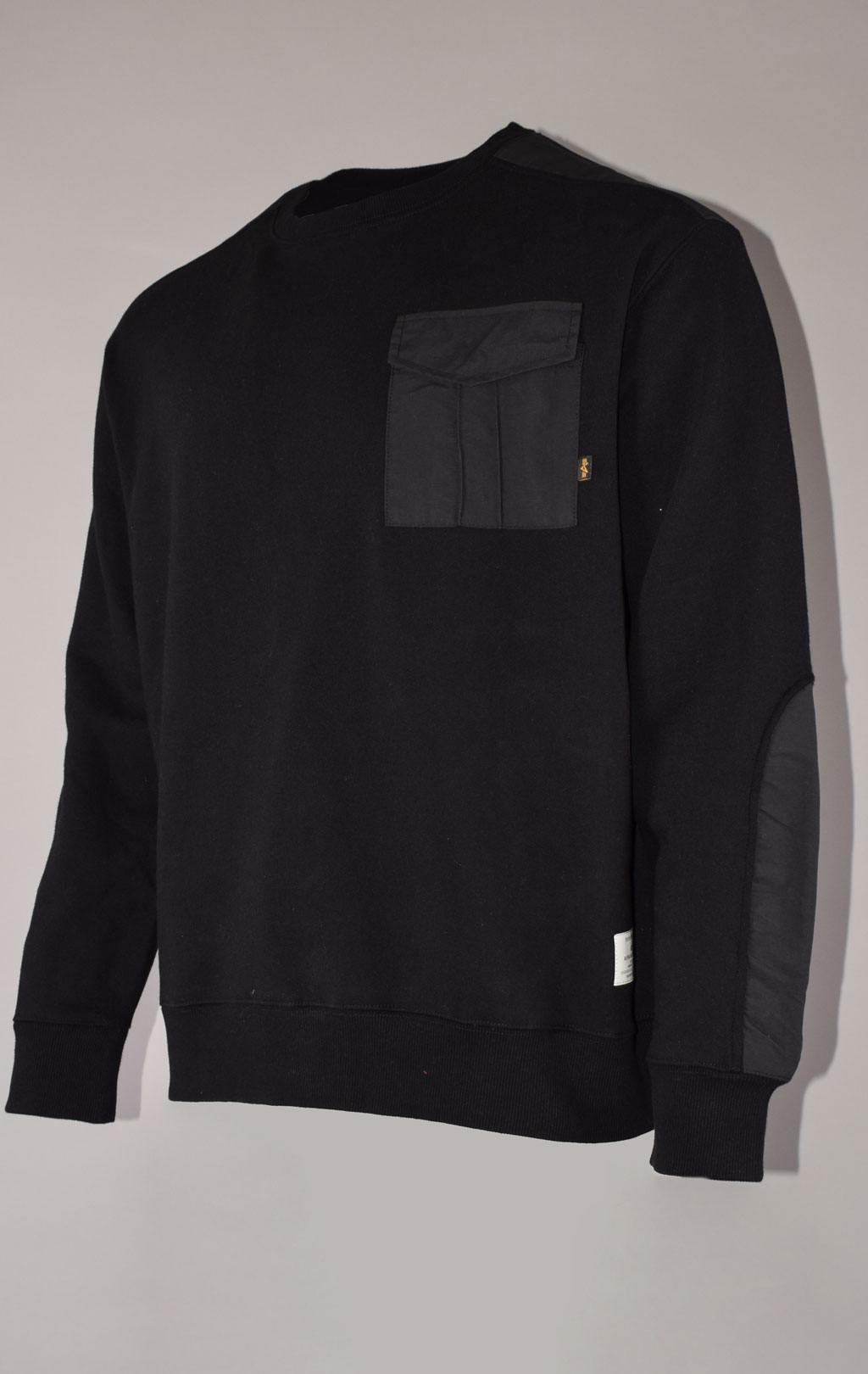 Свитшот ALPHA INDUSTRIES POCKET CREWNECK FW 22/23 black 