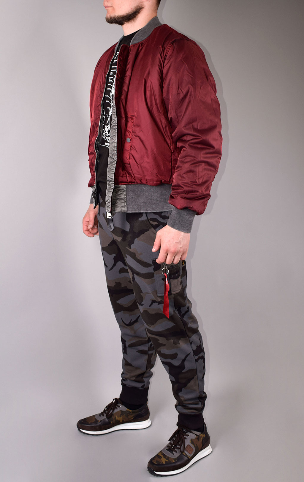 Бомбер ALPHA INDUSTRIES MA-1 APOLLO BATTLEWASH new silver 