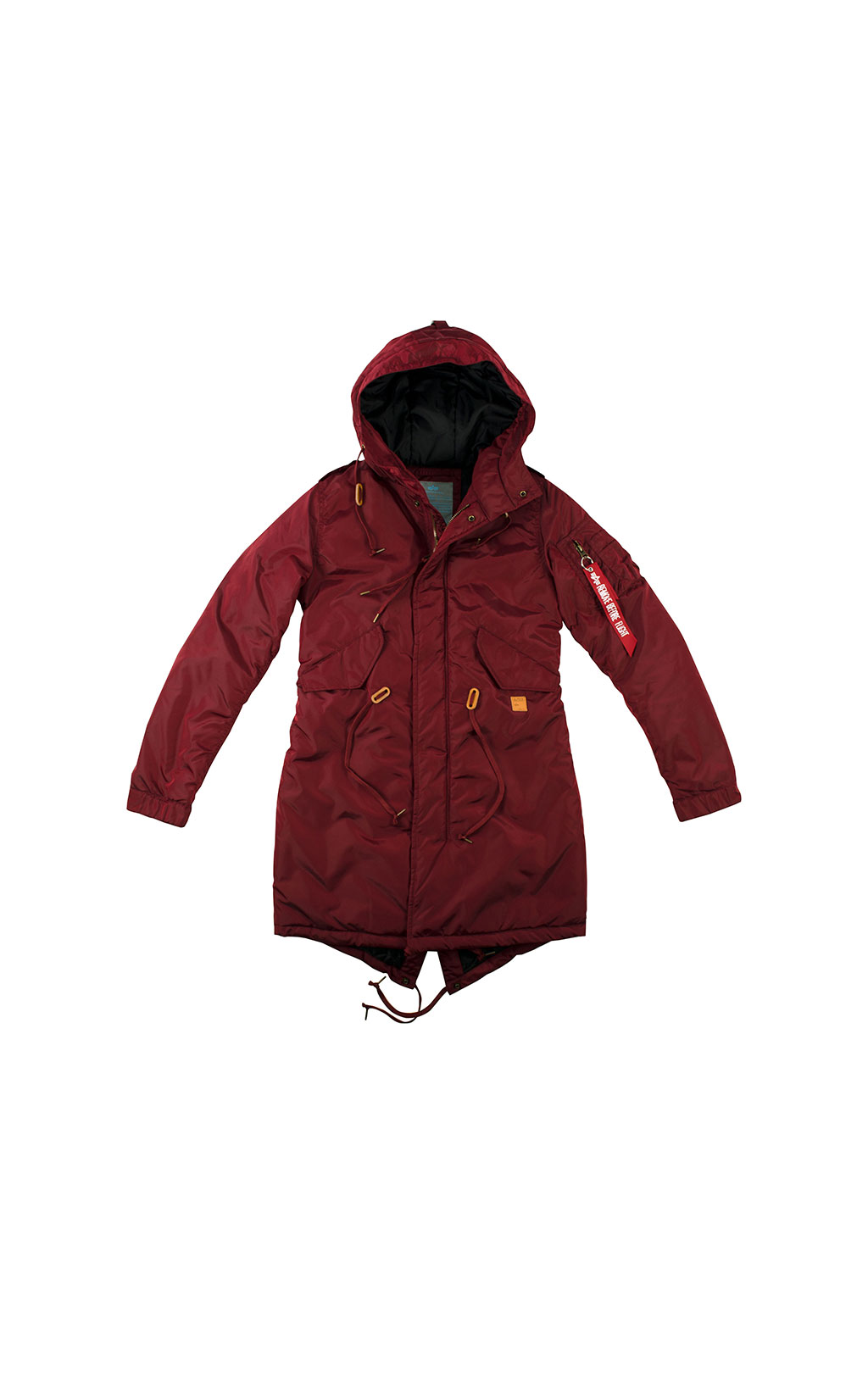 Женская куртка-парка ALPHA INDUSTRIES CW TT FISHTAIL burgundy 