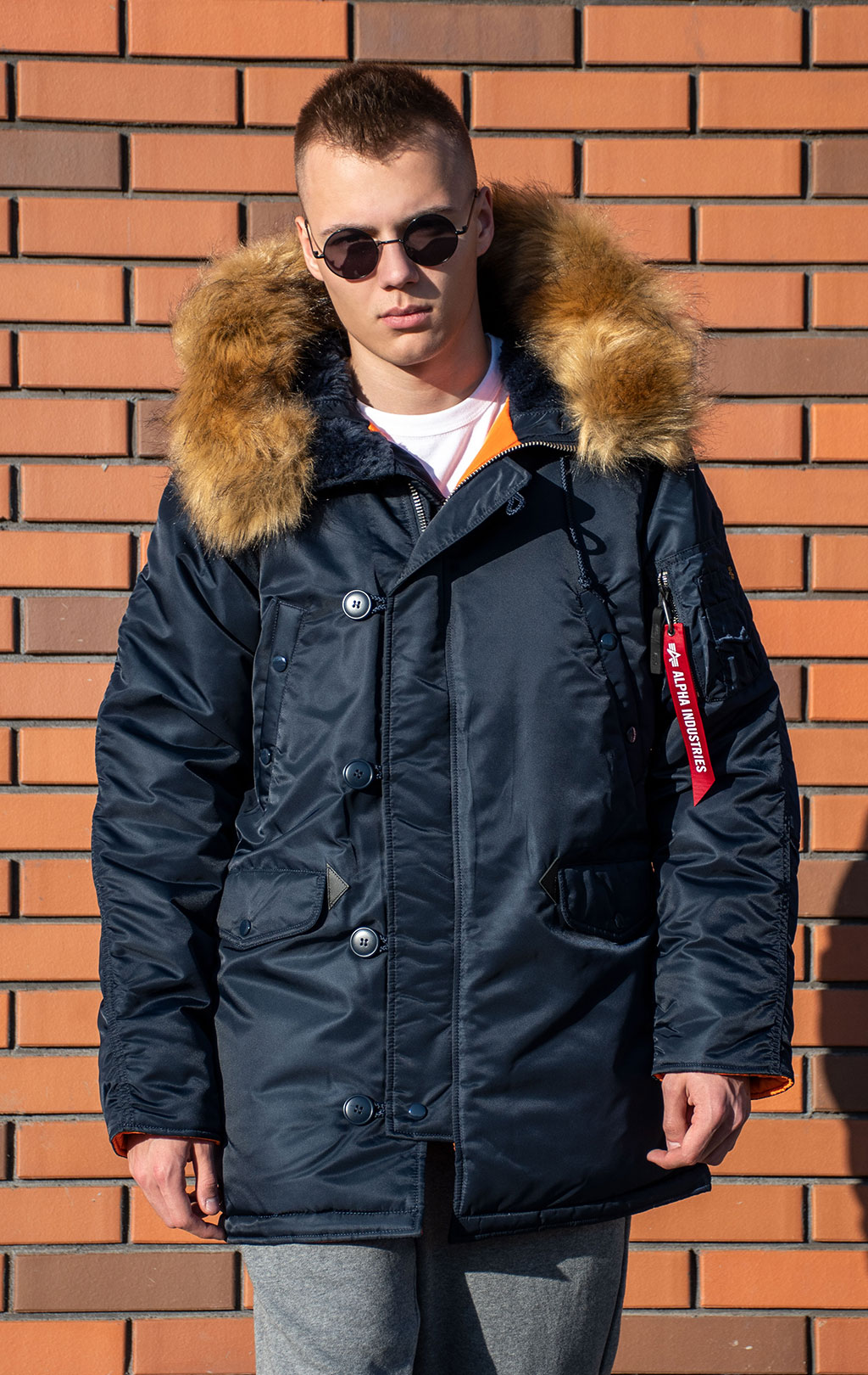 Аляска ALPHA INDUSTRIES SLIM FIT N-3B FW 24/25 rep. blue 