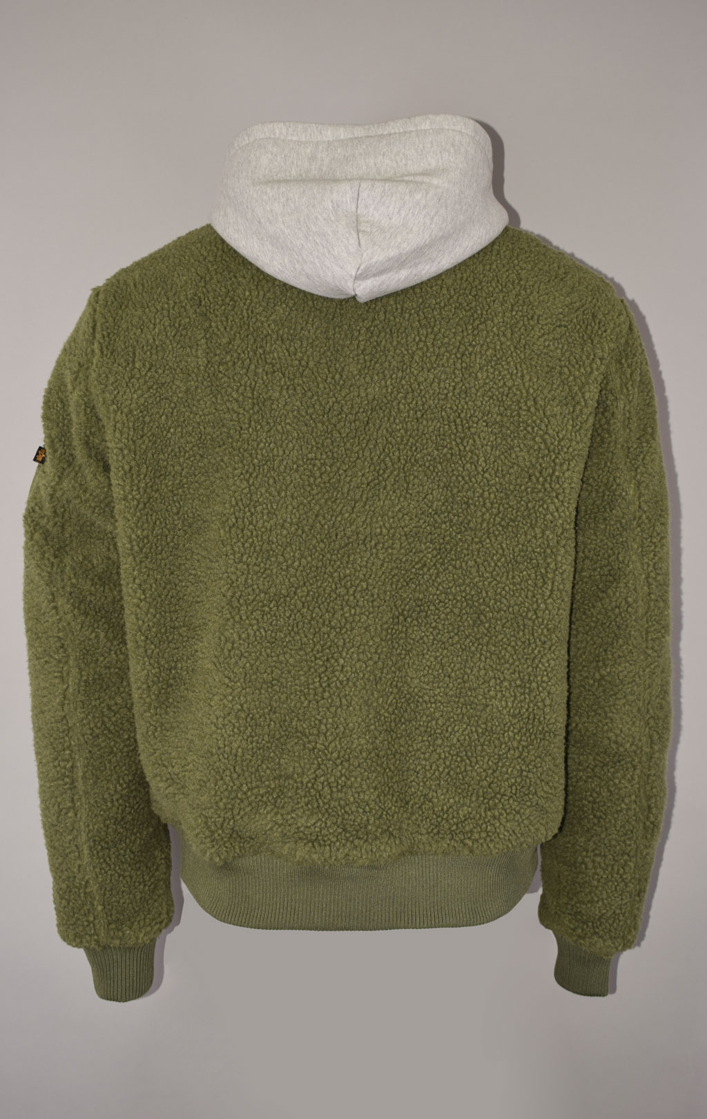 Куртка лётная ALPHA INDUSTRIES CWU ZIP HOODY TEDDY sage green 