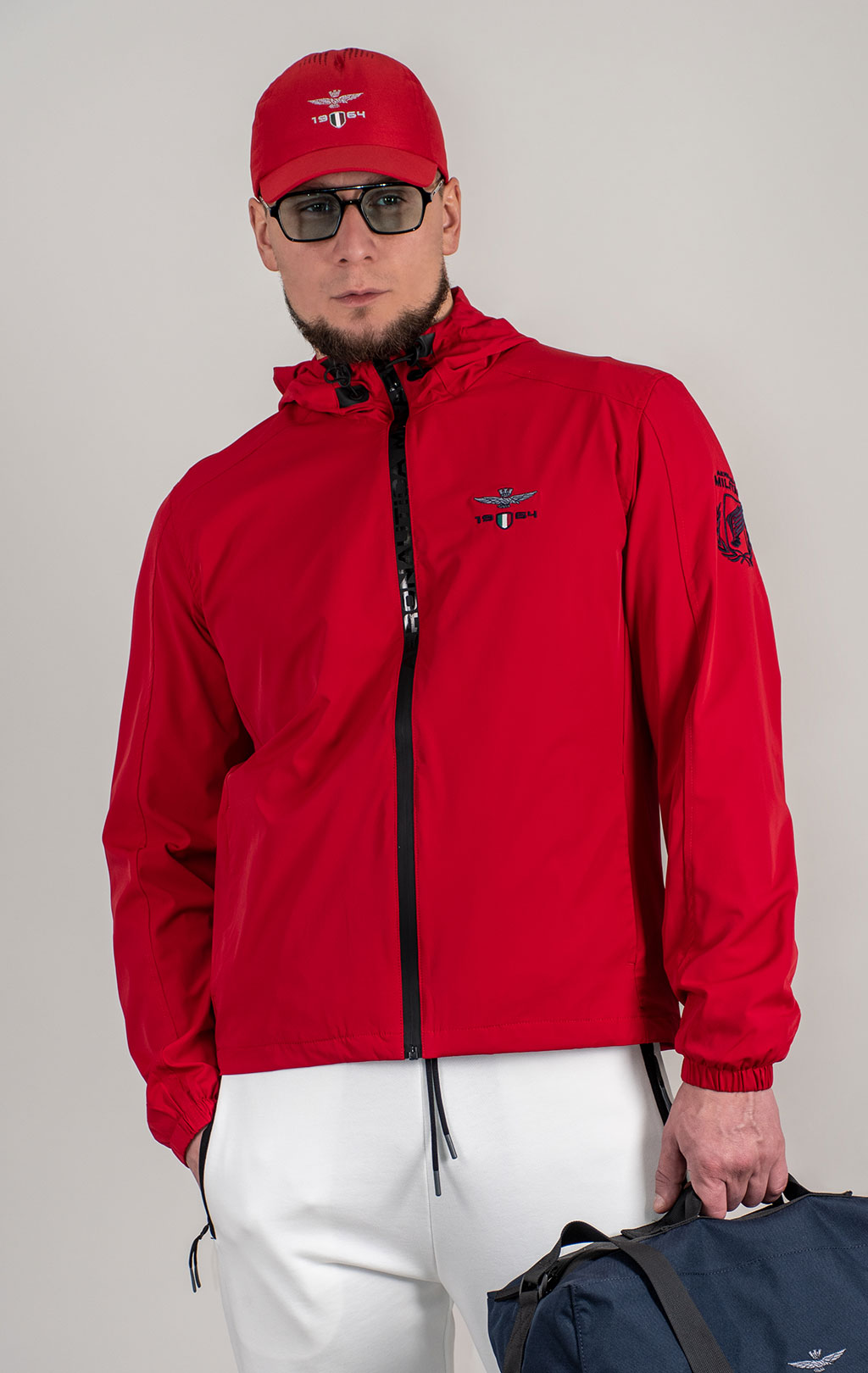 Ветровка AERONAUTICA MILITARE SS 25 m/BD tango red (AB 2204) 
