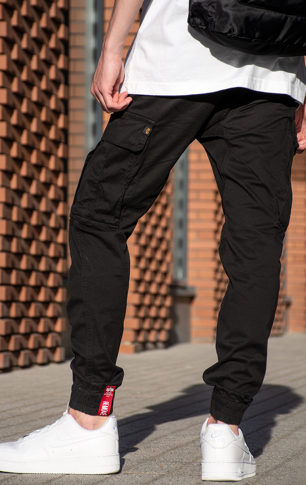 Брюки-карго ALPHA INDUSTRIES ARMY black 