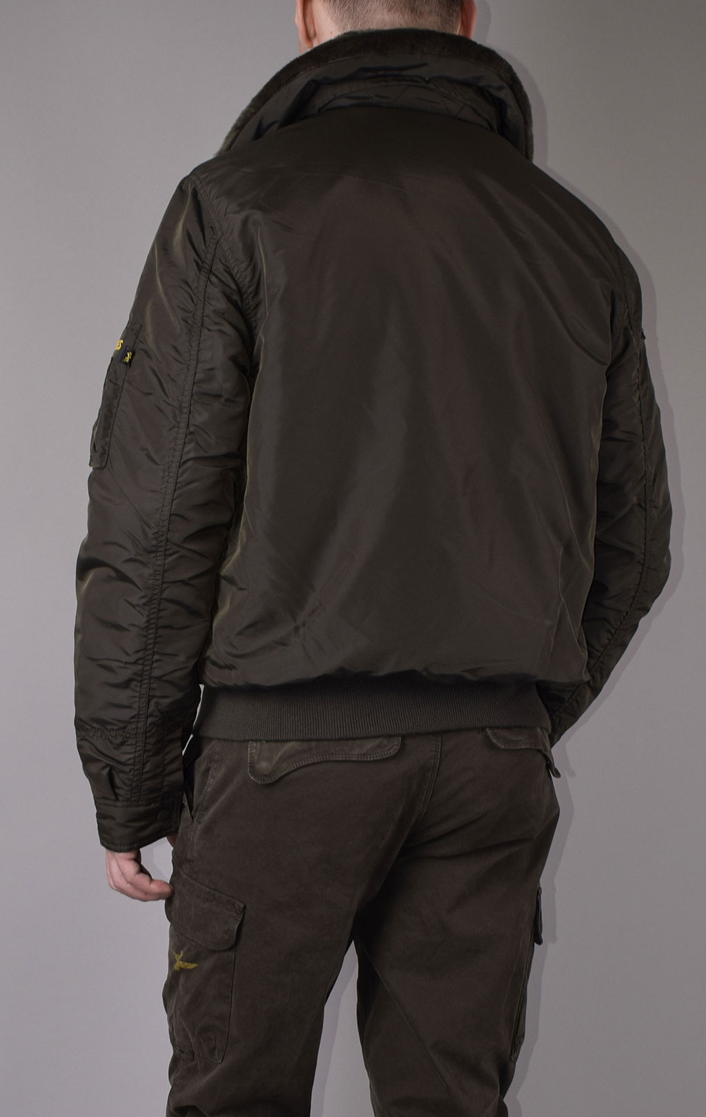 Куртка-пилот ALPHA INDUSTRIES B-15 AIR FRAME rep. grey 