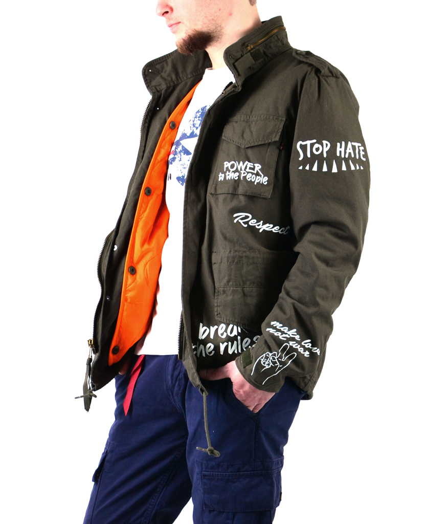 Ветровка ALPHA INDUSTRIES FREEDOM M-65 с подстёжкой olive 