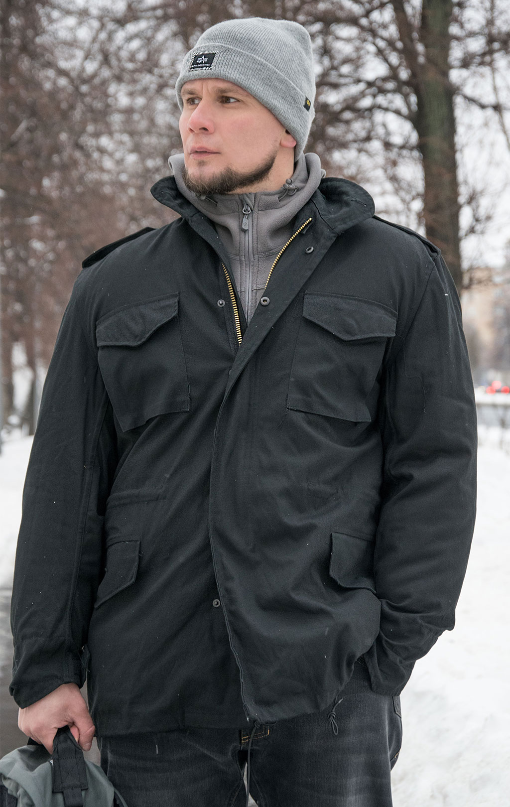 Куртка Fostex M-65 CLASSIC хлопок с подстёжкой black 