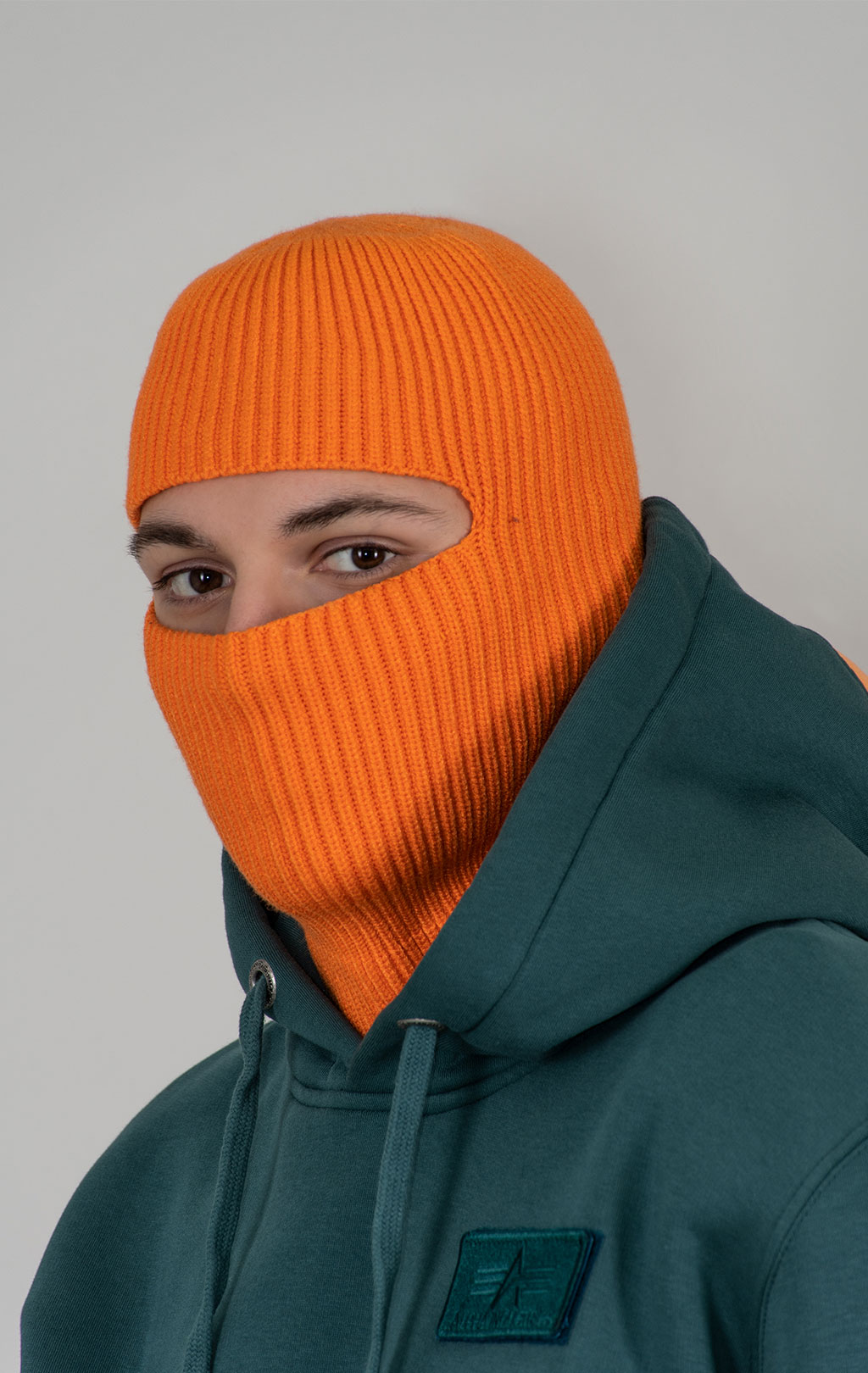 Балаклава ALPHA INDUSTRIES LABEL BALACLAVA Alpha orange 