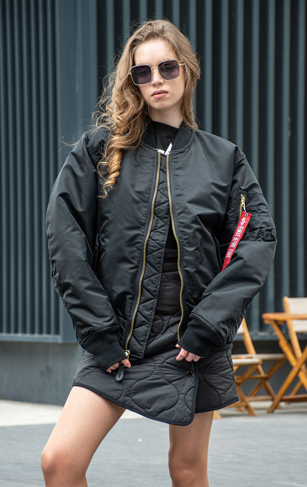 Бомбер ALPHA INDUSTRIES MA-1 HERITAGE black 