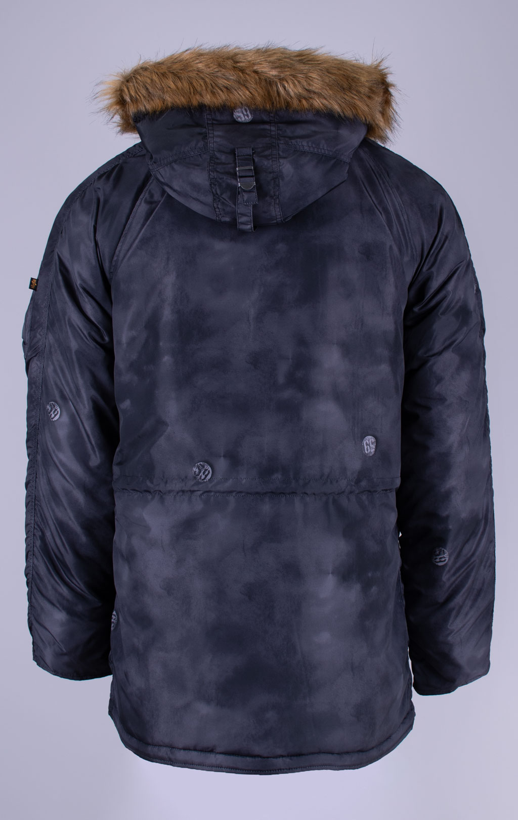 Аляска ALPHA INDUSTRIES N-3B RELAXED FIT PARKA (OXFORD VINTAGE PRINT) FW 26/27 black pin print 