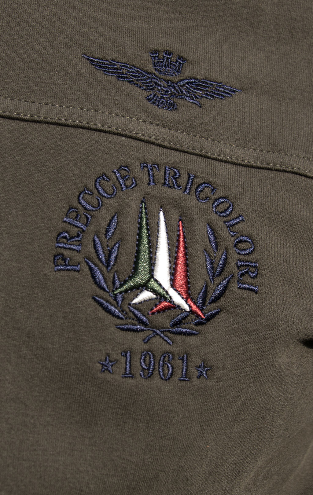 Толстовка AERONAUTICA MILITARE FW 19/20 verde marcio (FE 1305) 