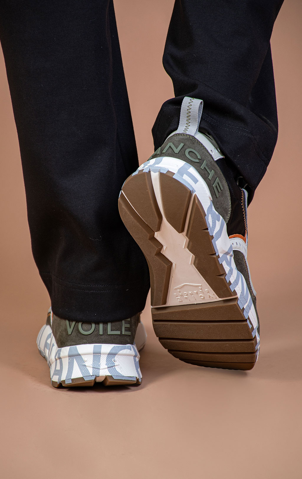 Кроссовки VOILE BLANCHE CLUB01 FW 25/26 army green/black/grey 2017465 