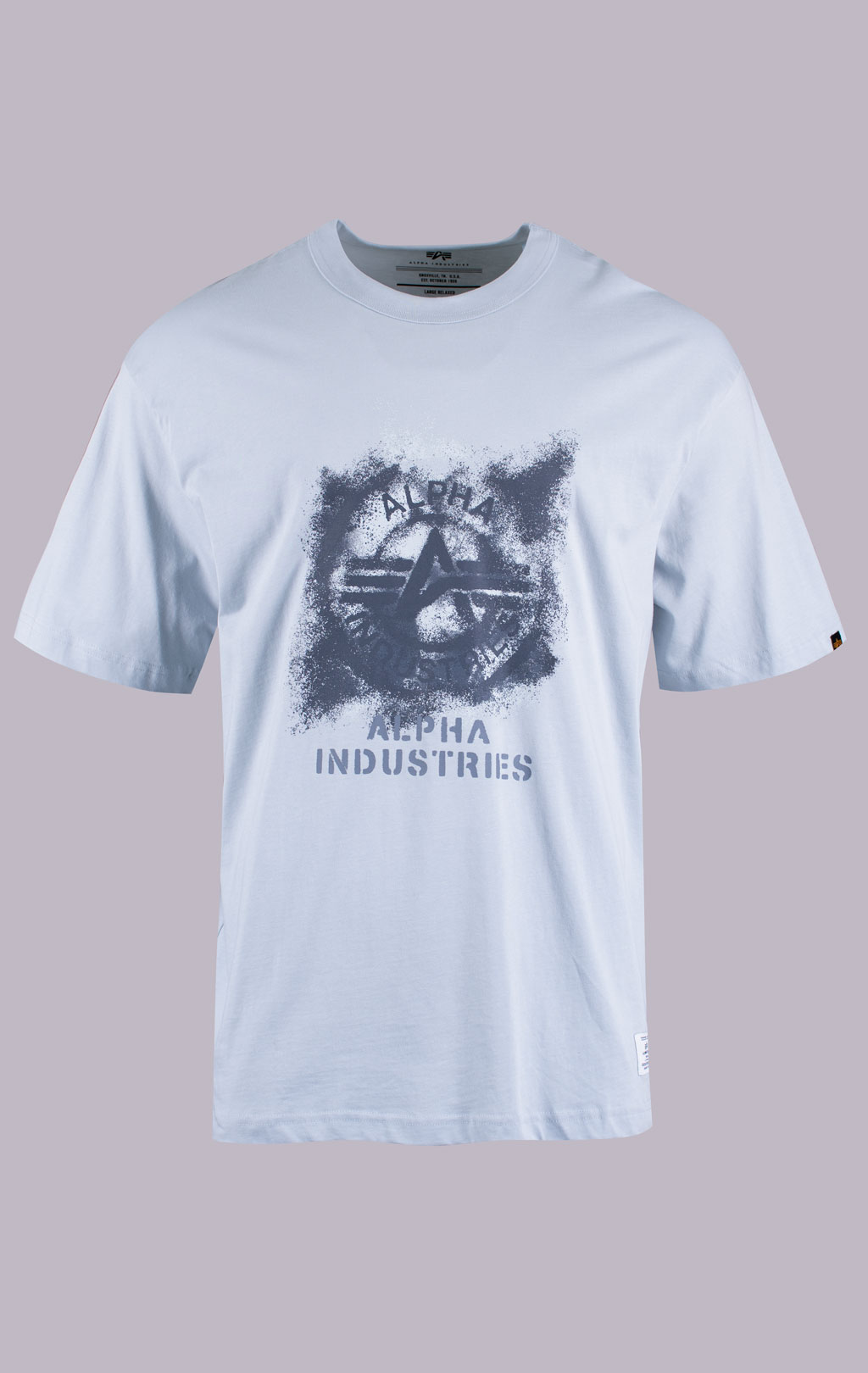 Футболка ALPHA INDUSTRIES RELAXED FADED PRINT TEE SS 26 mist 