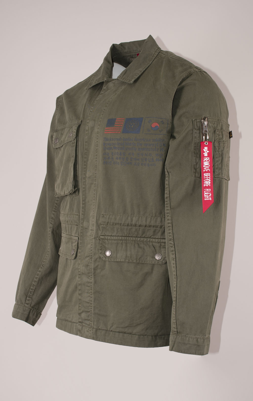 Ветровка ALPHA INDUSTRIES M-65 FIELD JACKET LW greyblack 