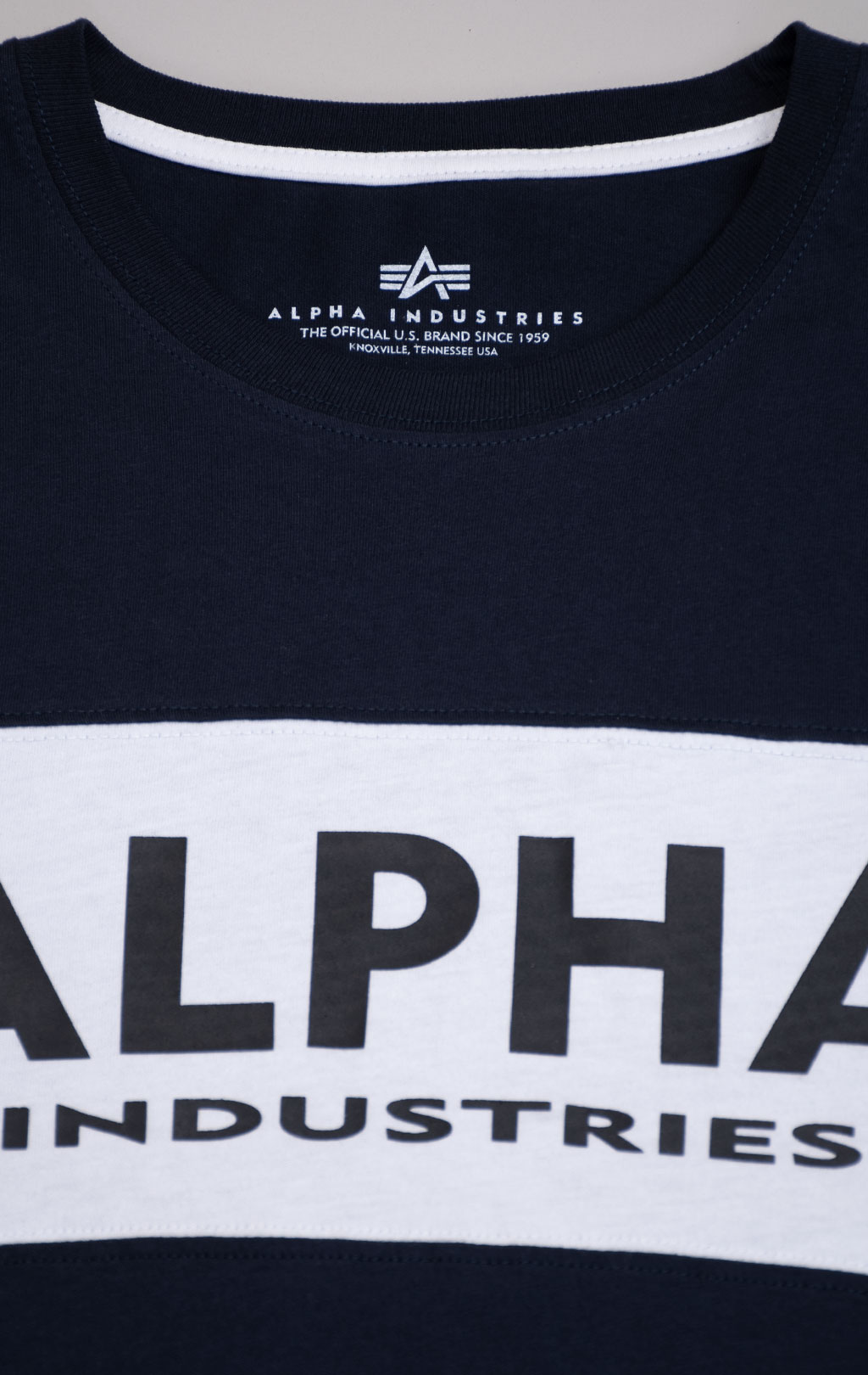 Футболка ALPHA INDUSTRIES ALPHA INLAY rep. blue 