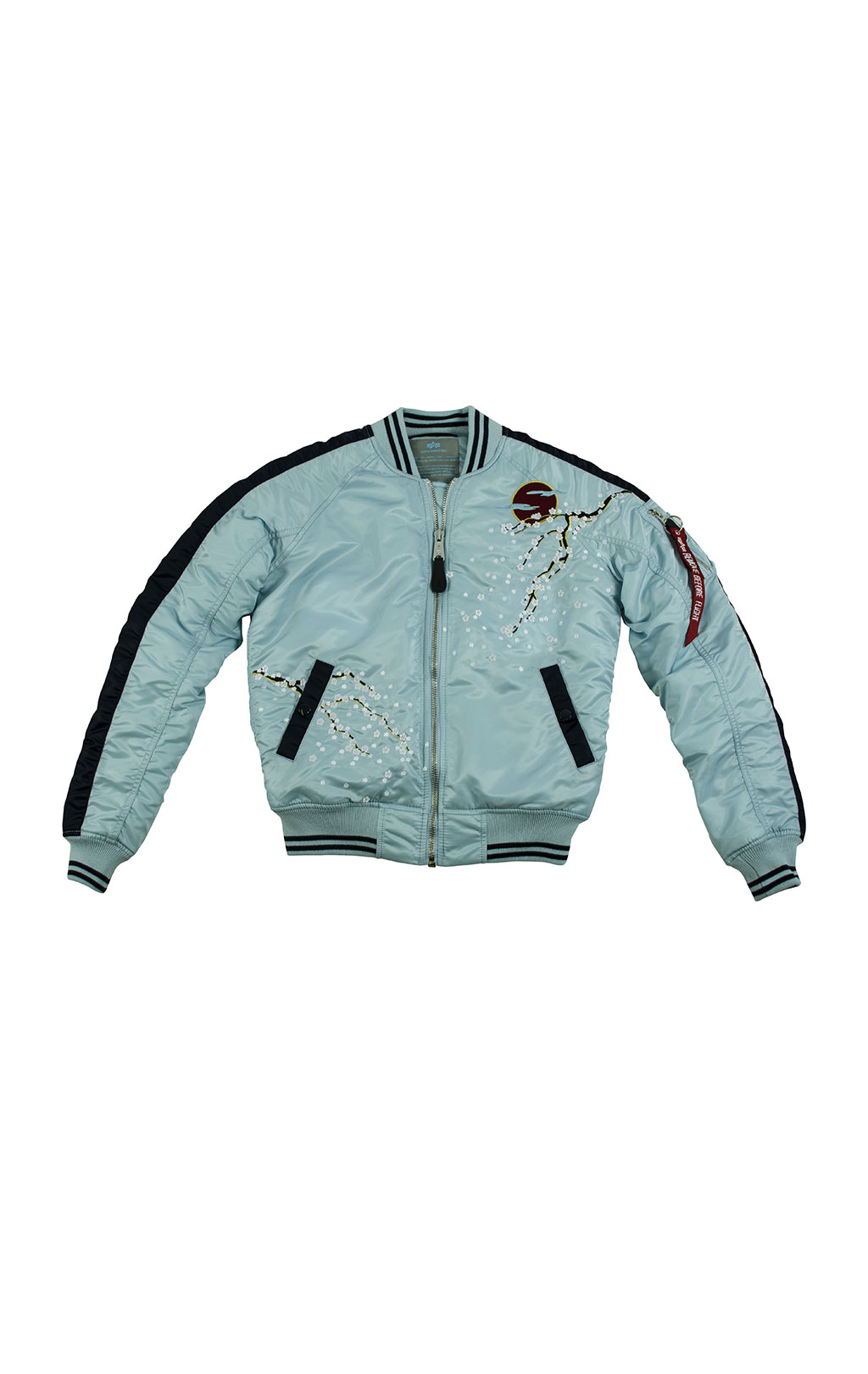 Женская куртка-бомбер лётная ALPHA INDUSTRIES MA-1 SOUVENIER air blue 