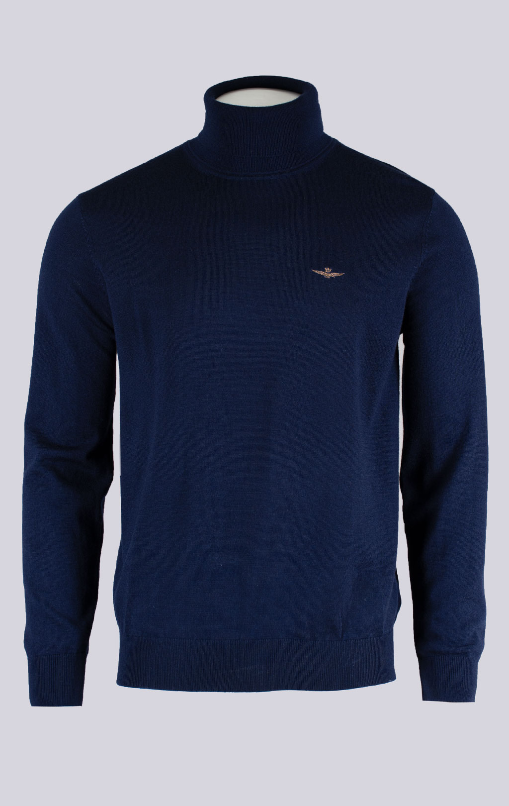 Свитер-водолазка AERONAUTICA MILITARE меринос 100% FW 26/27/CN baritone blue (MA 1644) 