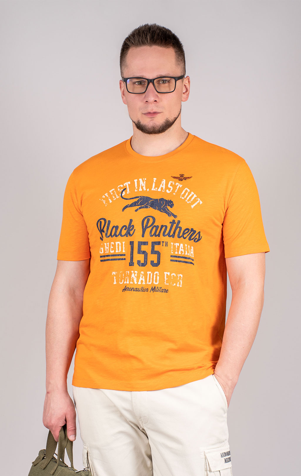 Футболка AERONAUTICA MILITARE SS 25 m/BD russet orange (TS 2413) 