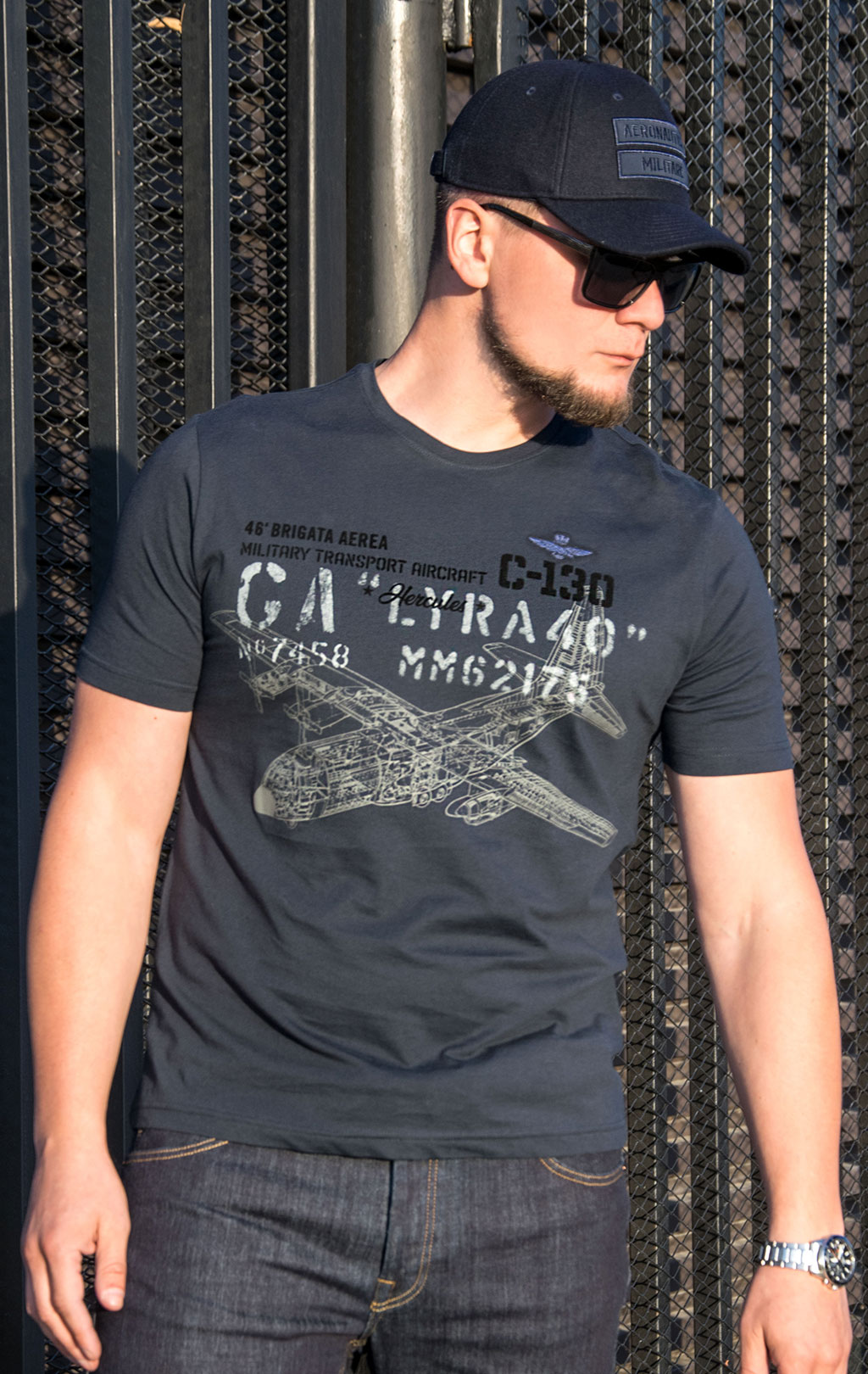 Футболка AERONAUTICA MILITARE FW 23/24/BD dark blue (TS 2146) 