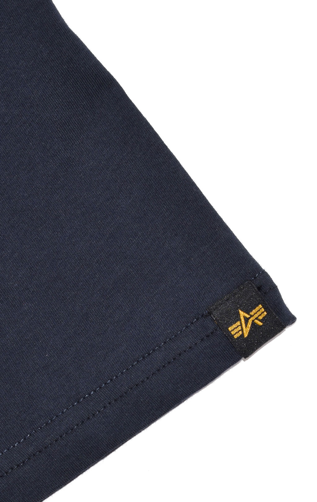 Футболка ALPHA INDUSTRIES BASIC T SMALL LOGO big size rep. blue 