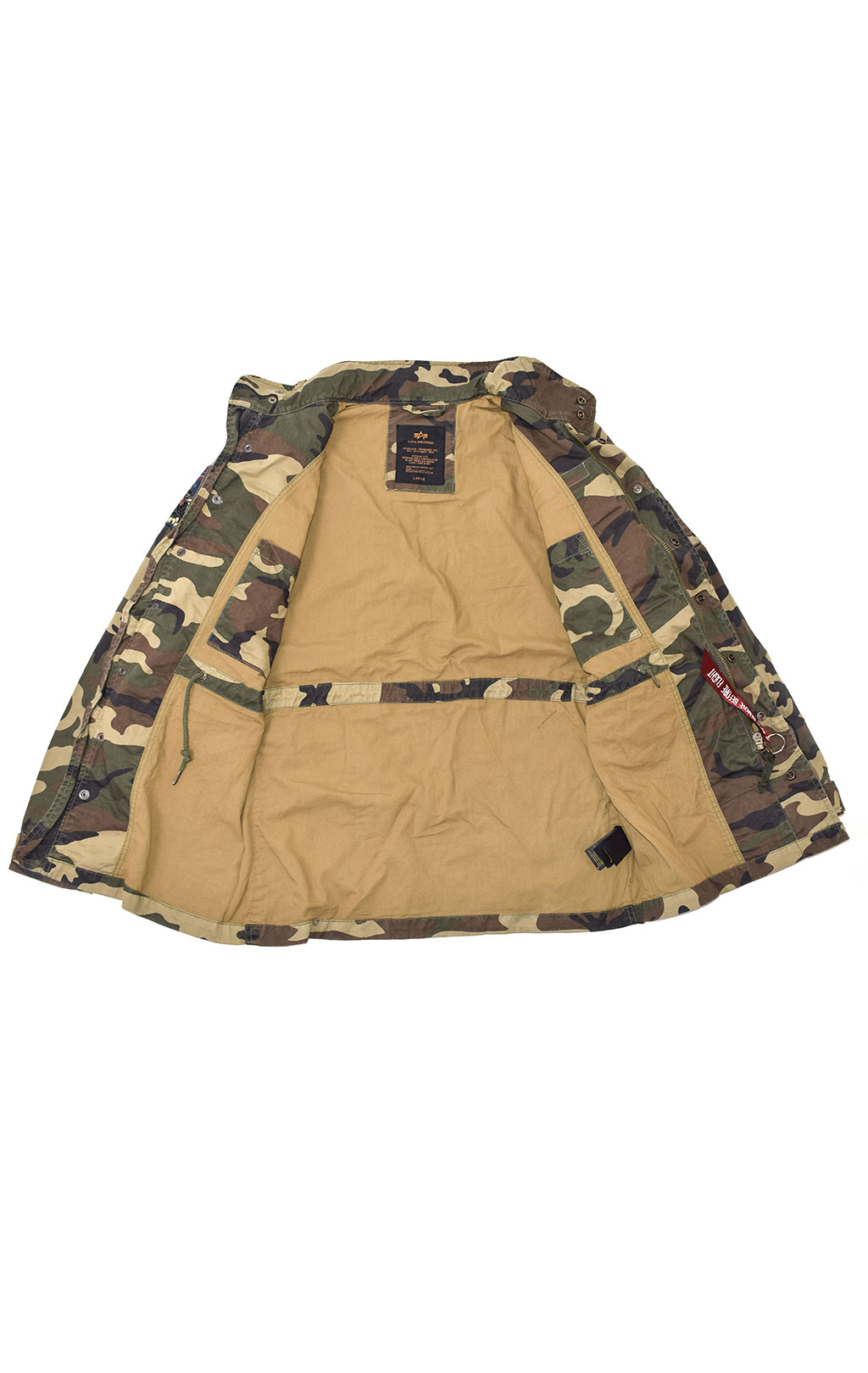 Ветровка ALPHA INDUSTRIES M-65 HUNTINGTON PATCH camo woodland 