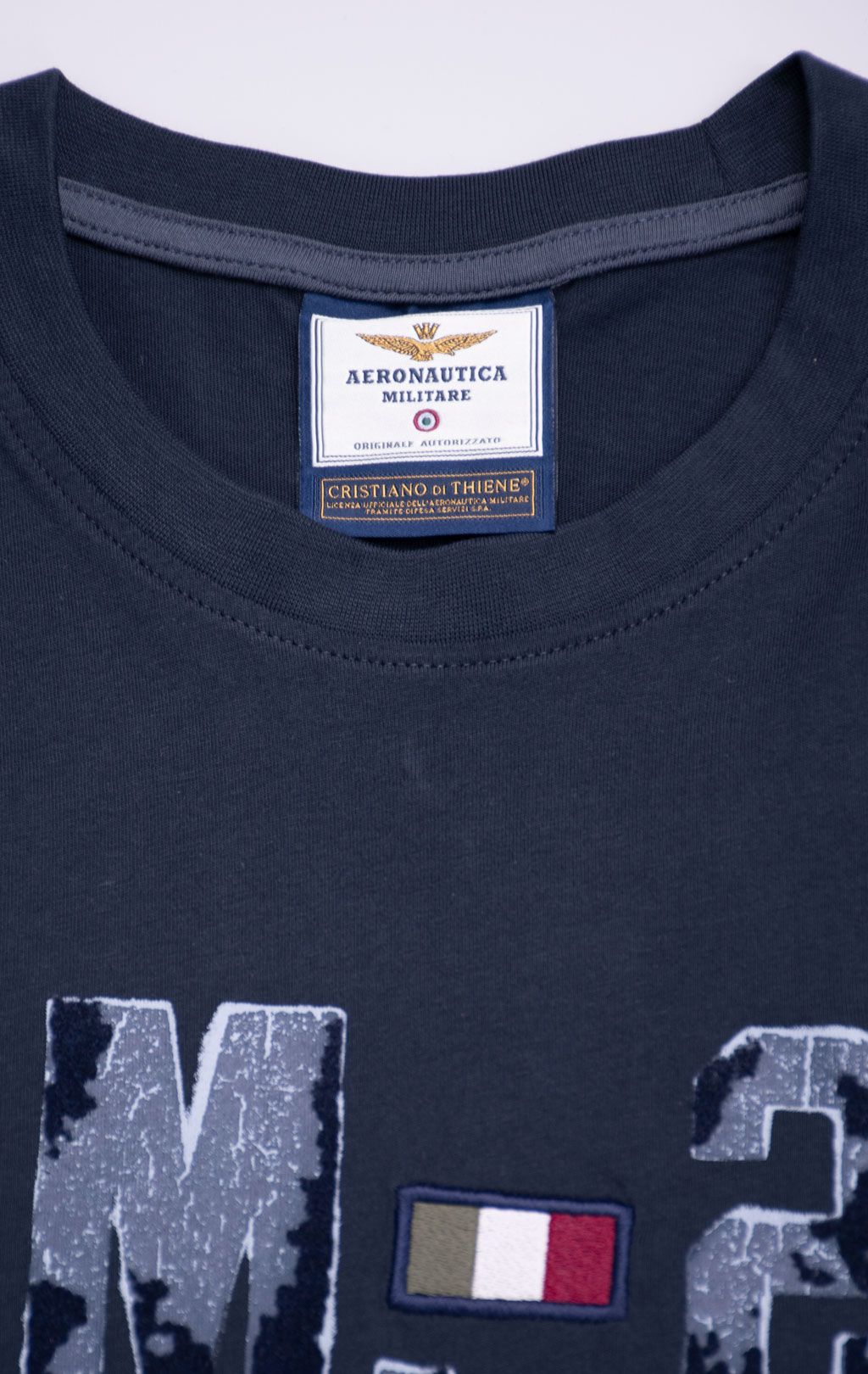 Лонгслив AERONAUTICA MILITARE FW 26/27/BD blue navy (TS 2583) 