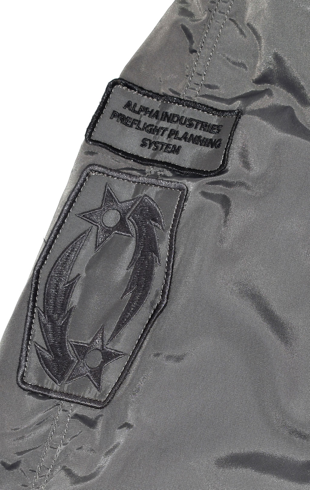 Аляска короткая ALPHA INDUSTRIES N-2B PPS grey black 