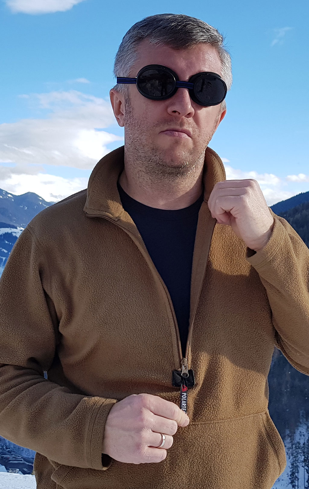 Флис 1/2 zip армейский POLARTEC USMC brown б/у США