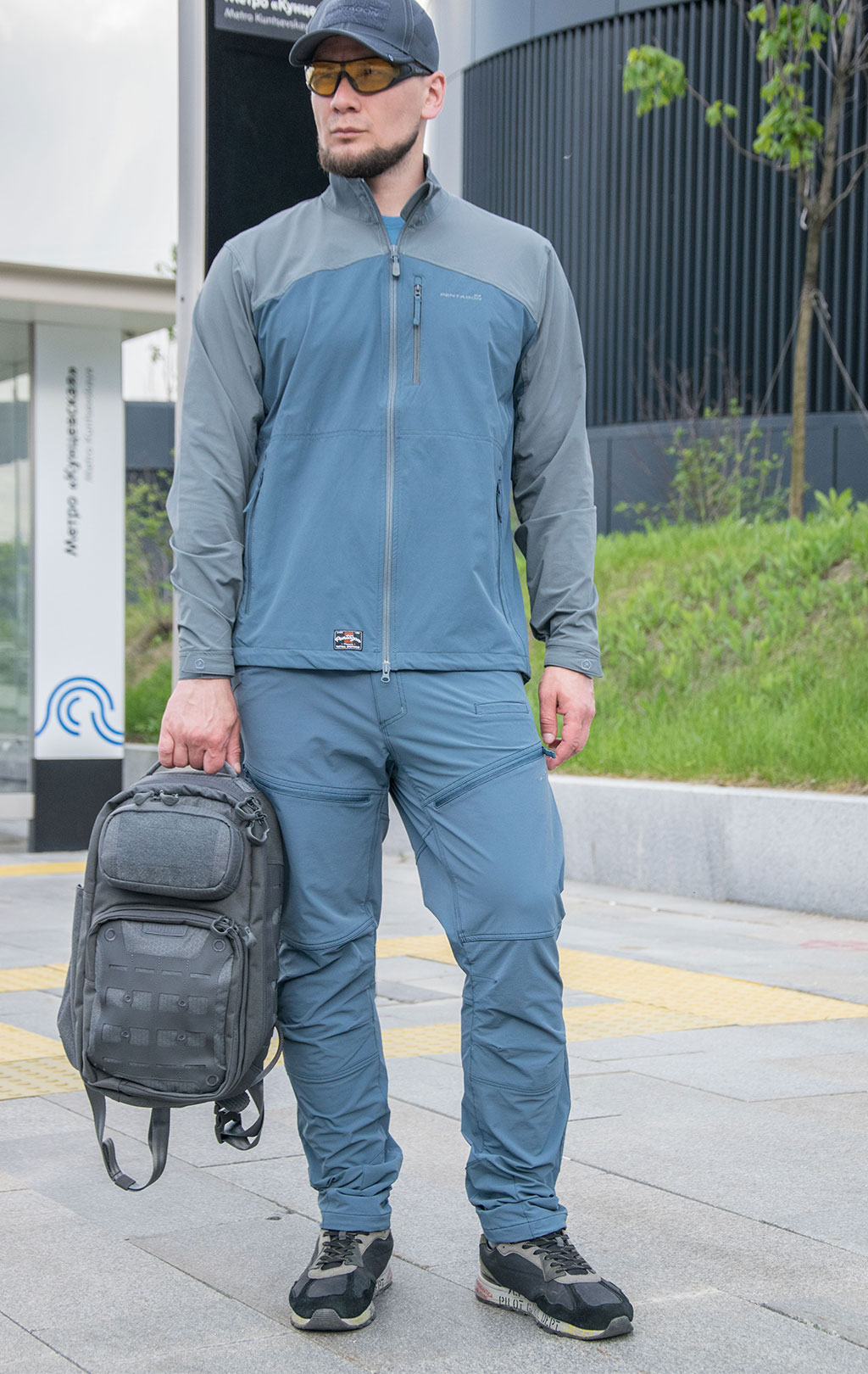 Ветровка Pentagon ELITE LIGHT(FLEX) soft shell charcoal blue 76 08044 
