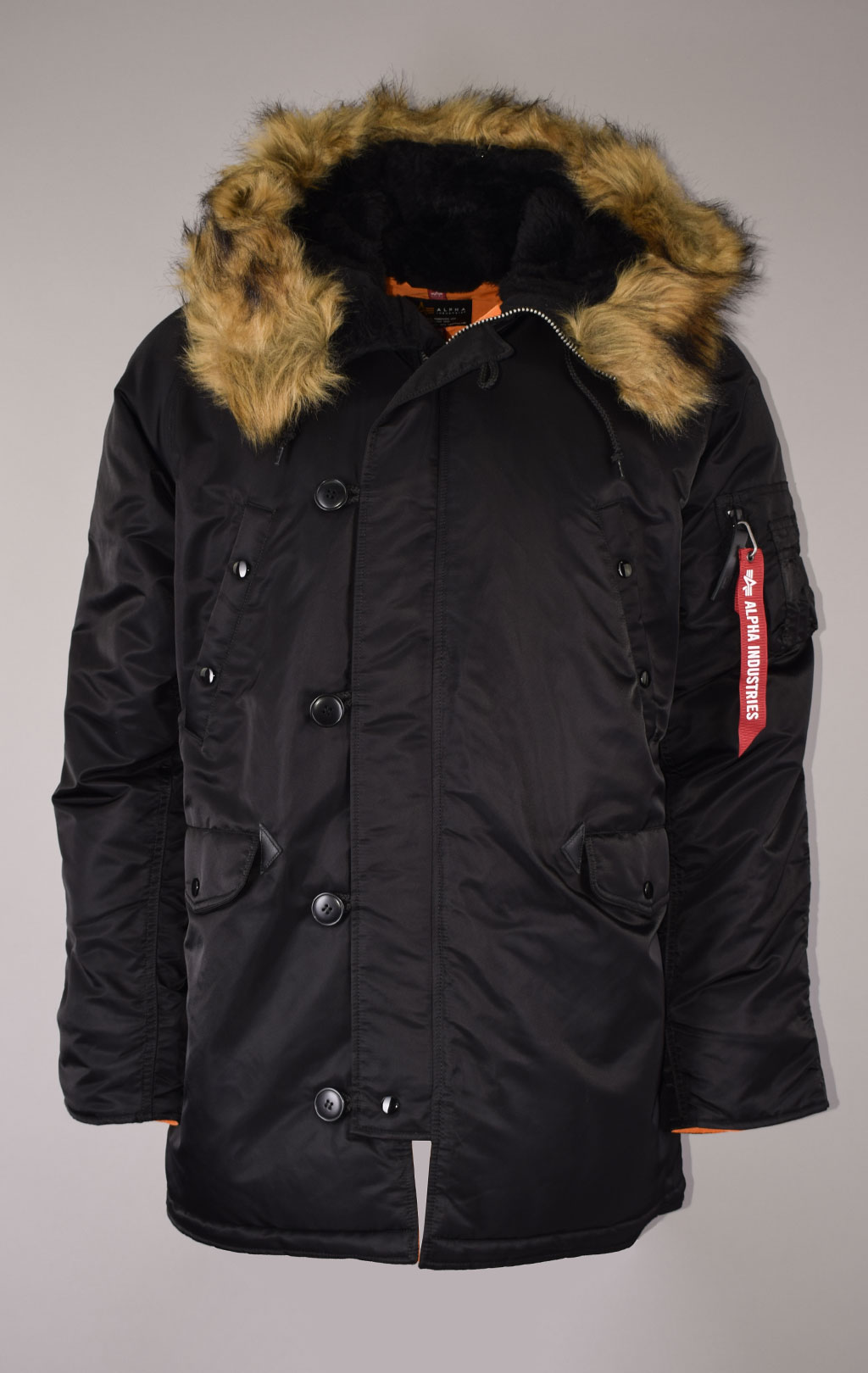 Аляска ALPHA INDUSTRIES N-3B SLIM FIT FW 25/26 black 