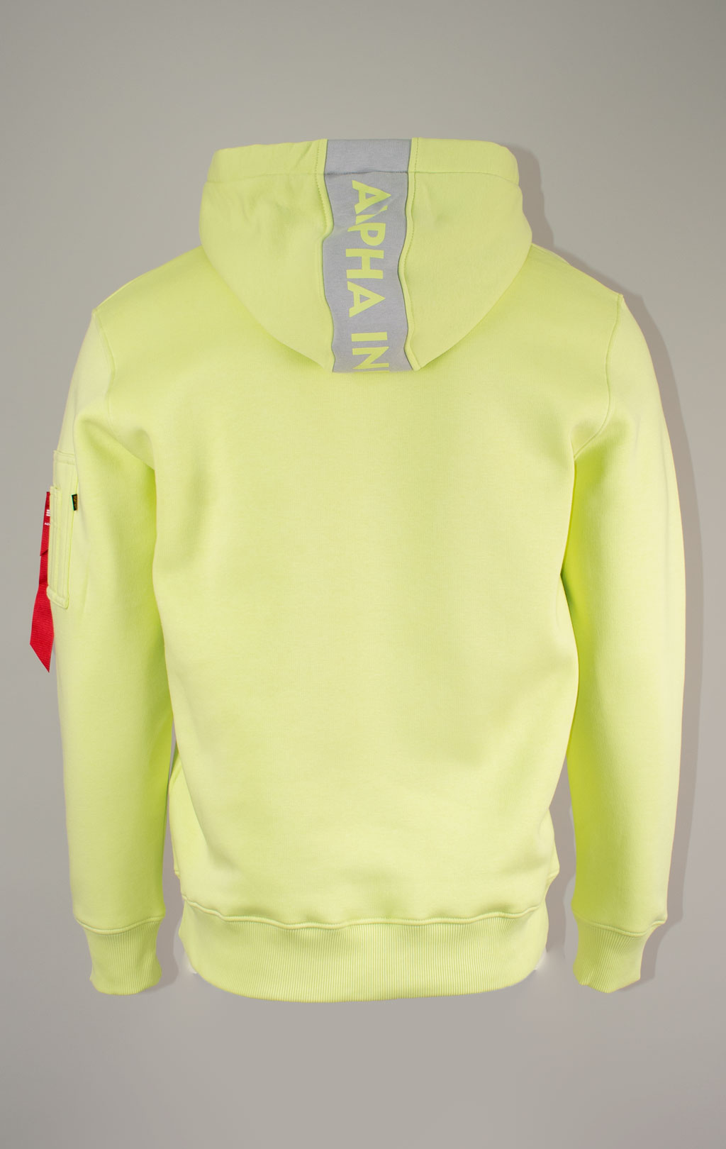 Толстовка ALPHA INDUSTRIES REFLECTIVE STRIPE HOODY arctic lime 