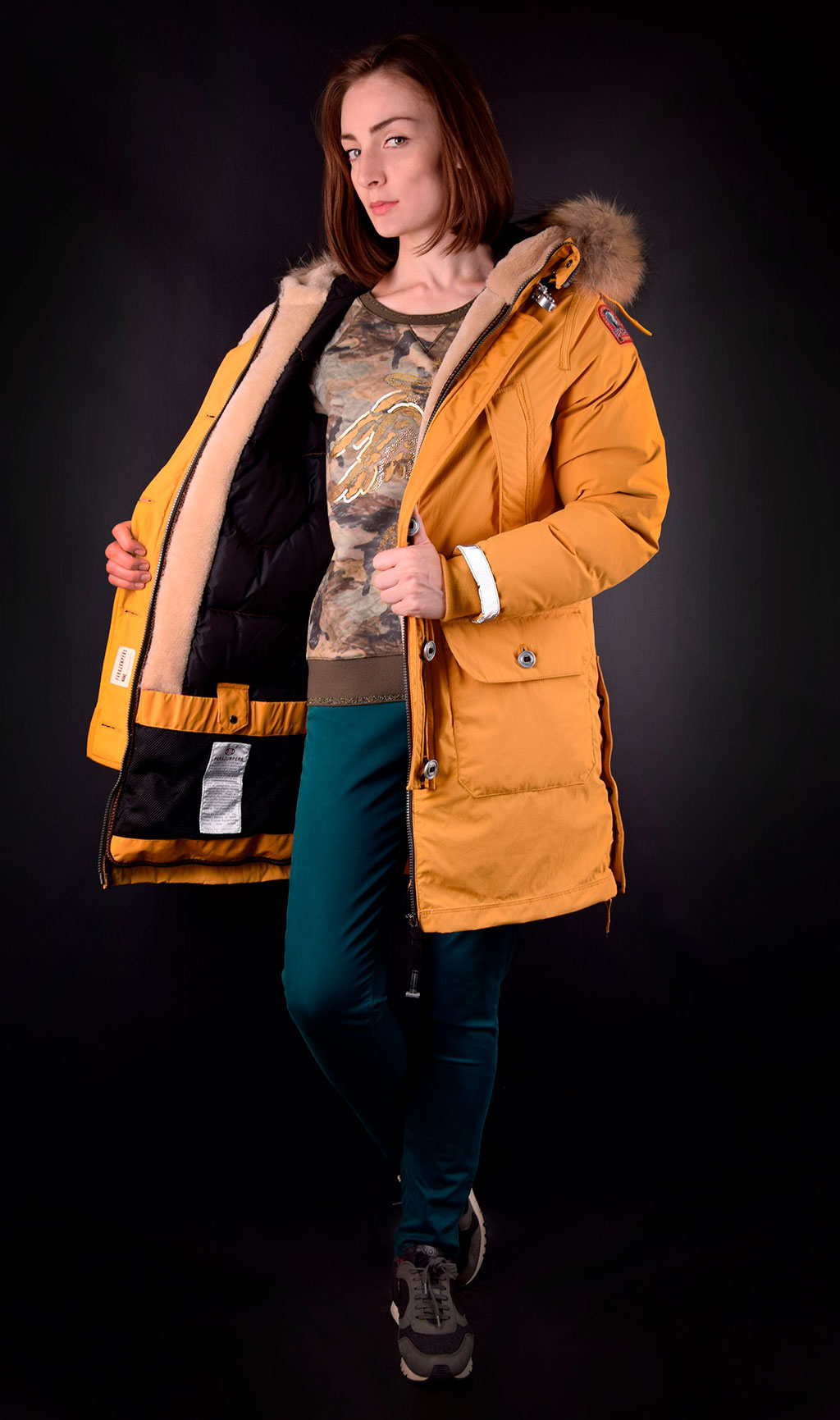 Женская парка PARAJUMPERS INUIT saffron 