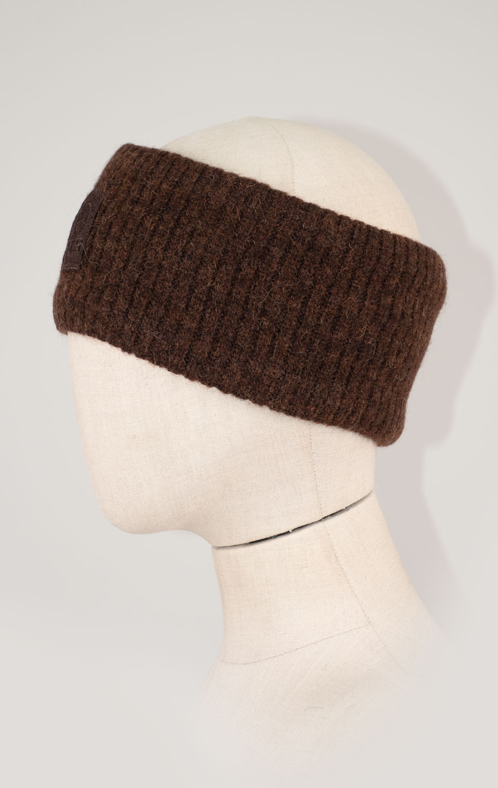 Женская повязка PARAJUMPERS ALPACA BAND FW 25/26 dark brown 