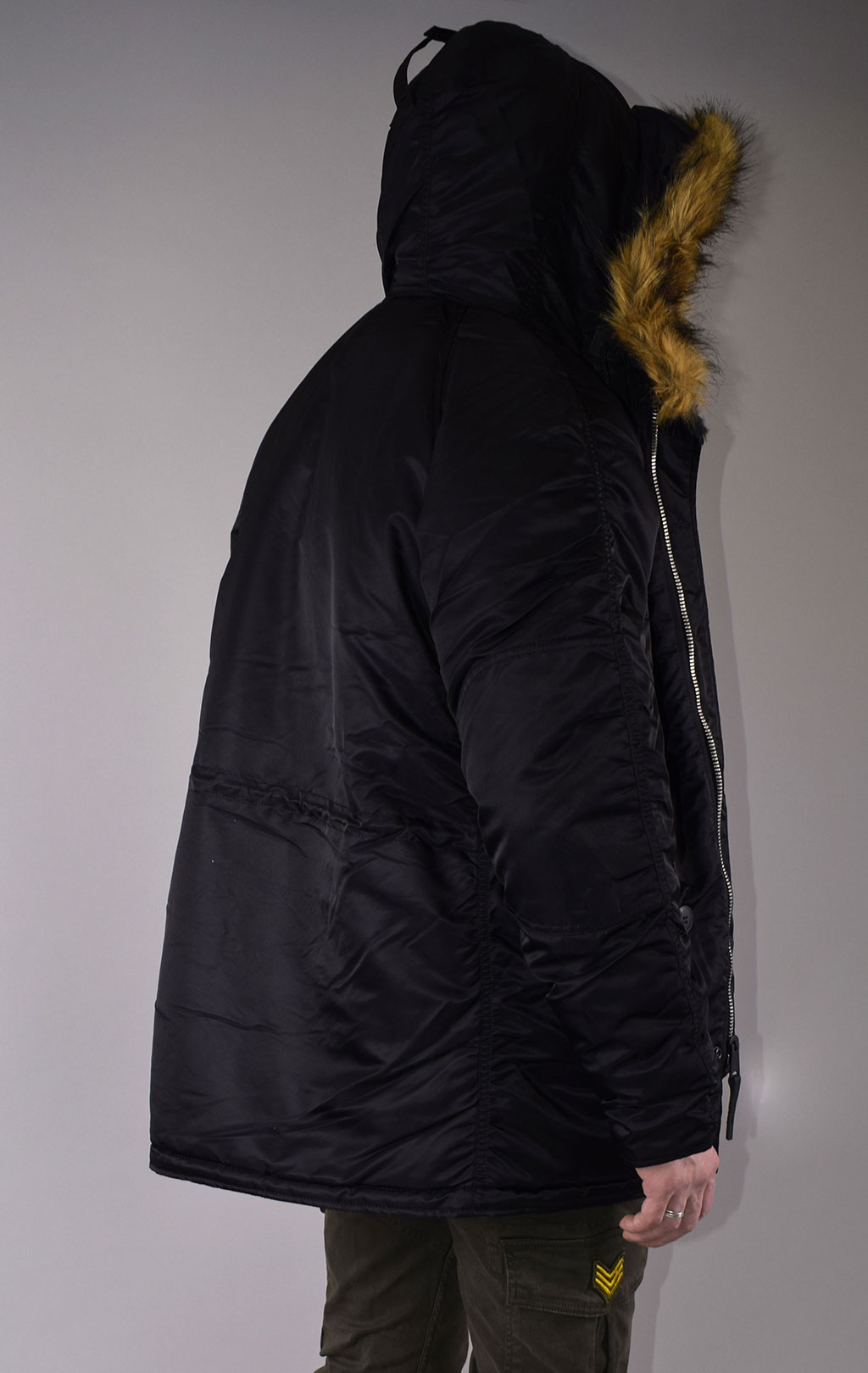 Аляска ALPHA INDUSTRIES SLIM FIT GEN-I N-3B black/orange 