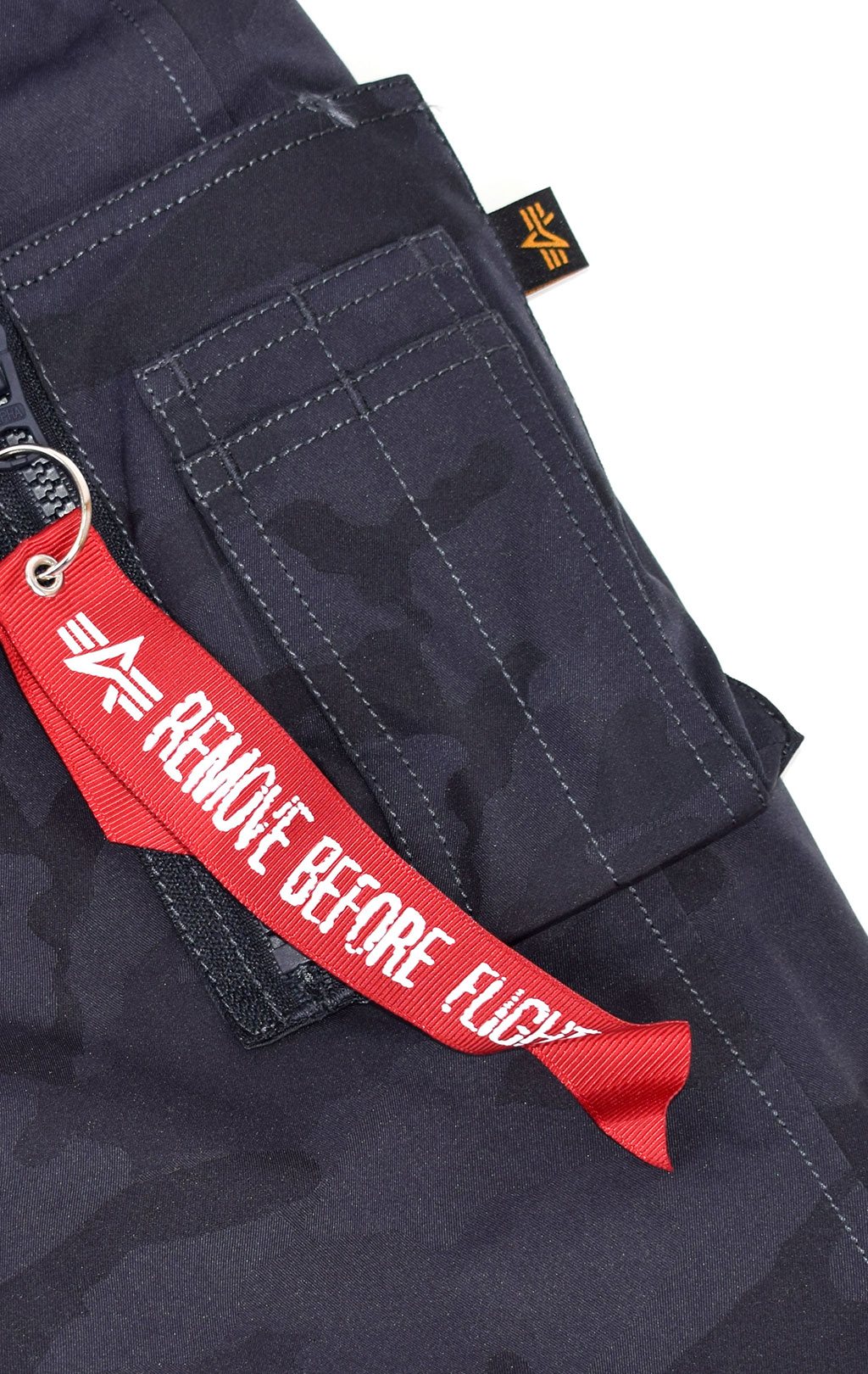Аляска-пуховик ALPHA INDUSTRIES JACQUARD DOWN N-3B camo blue 