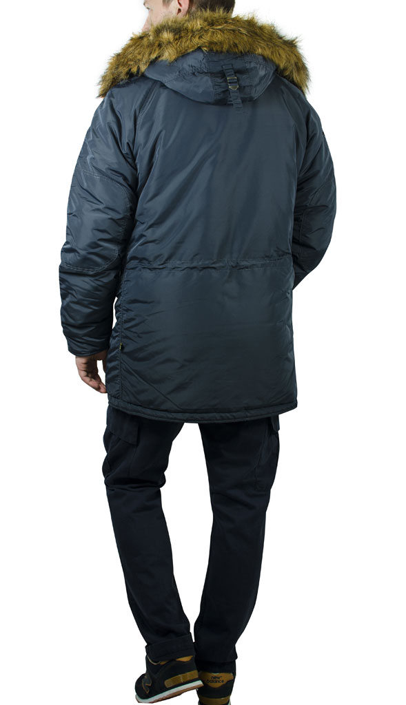Аляска ALPHA INDUSTRIES INCLEMENT N-3B steel blue 