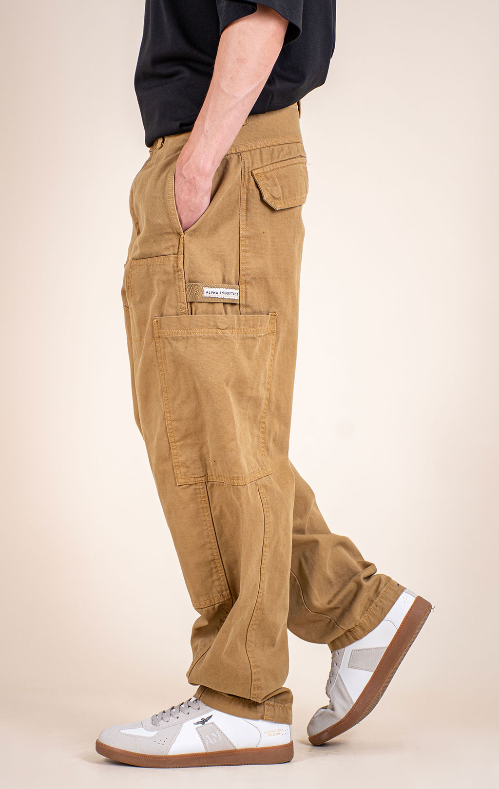 Брюки-карго ALPHA INDUSTRIES WORKWEAR DECK PANT khaki 