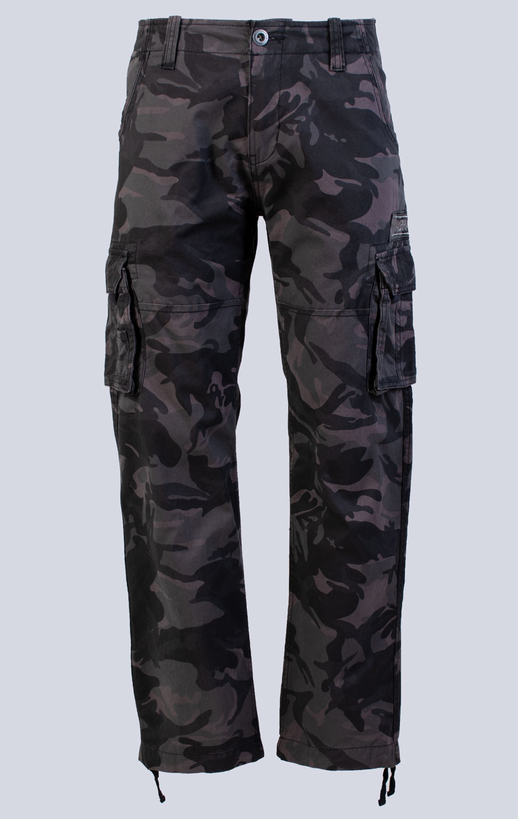 Брюки-карго ALPHA INDUSTRIES JET PANT big size black camo (#101212) 