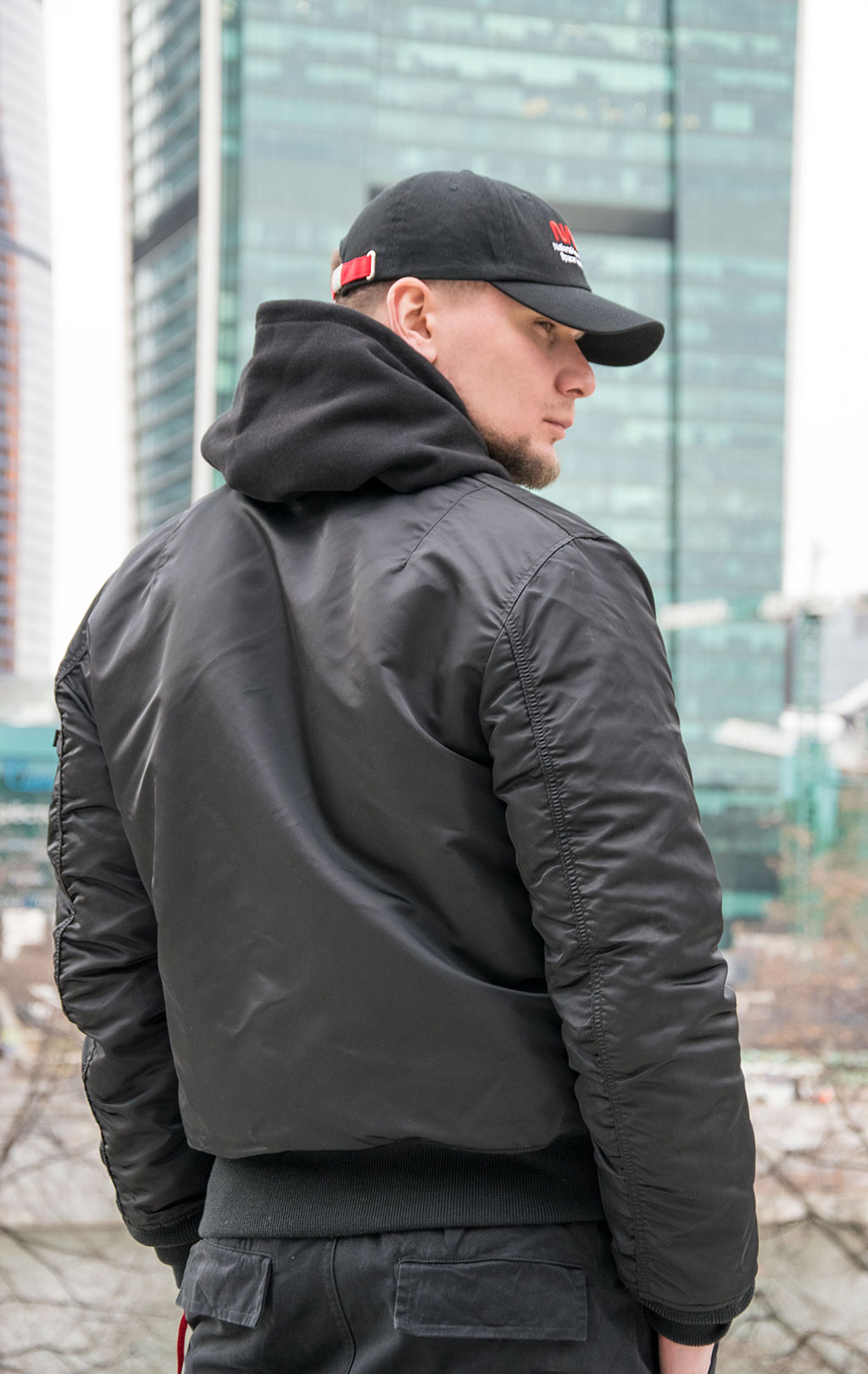Бомбер ALPHA INDUSTRIES MA-1 SLIM FIT/EUROPEAN FIT SS 23 m black 